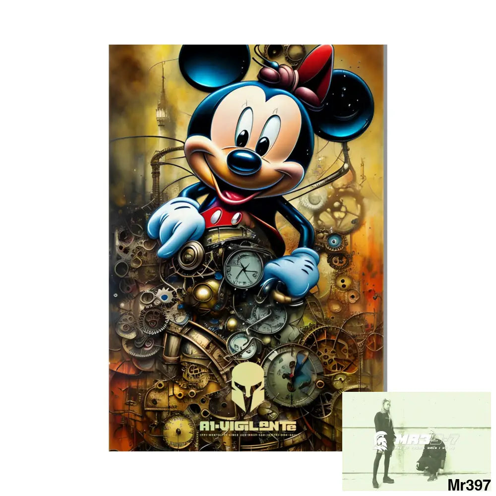 A1-Vigilante Sparta SuperResolution Micky Mouse Steampunk Graphic Matte Vertical Posters Poster