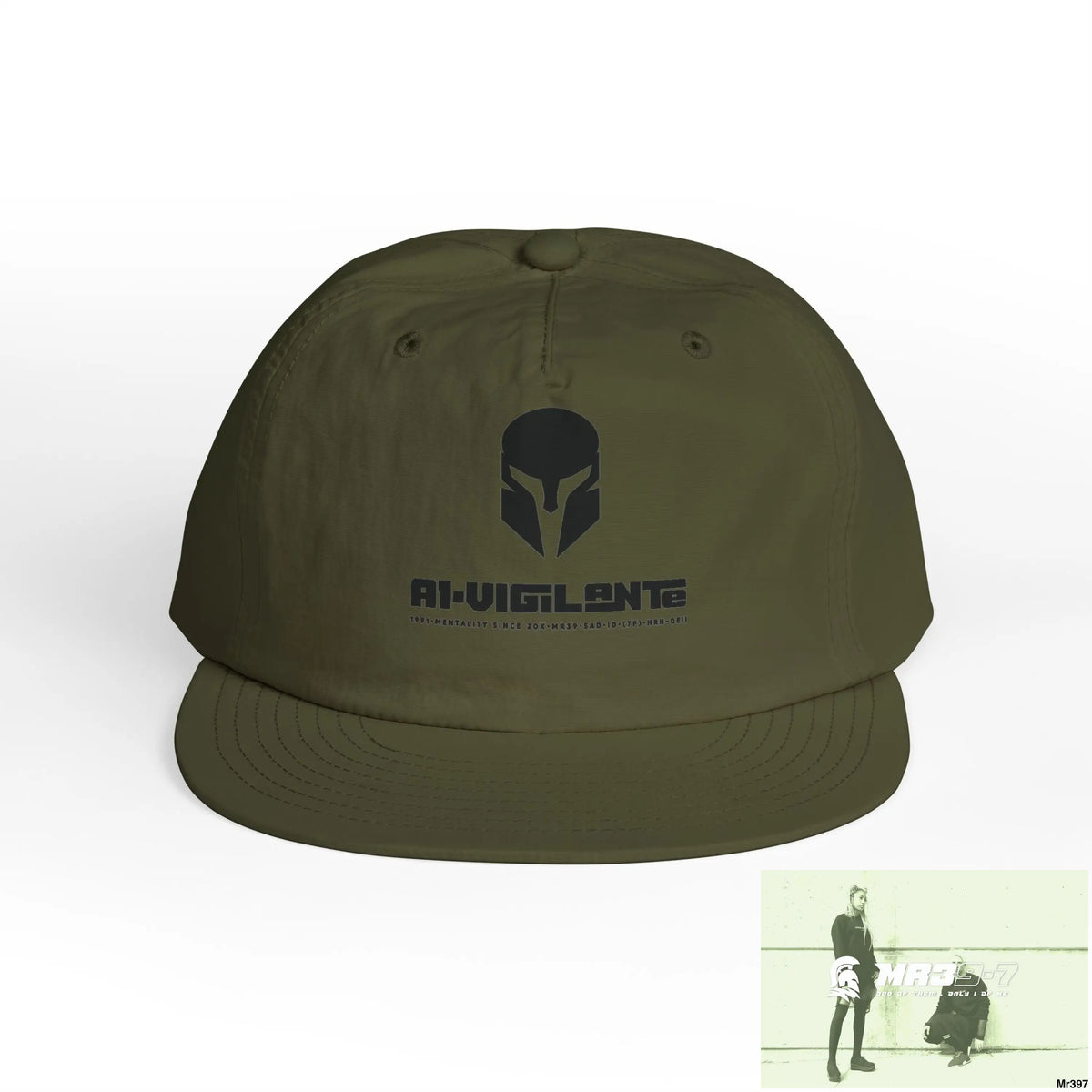 A1 Vigilante Sparta Surf Cap - Beach Vibes Summer Accessory Surfing Gift Casual Wear Outdoor Cap Army / One size Hats