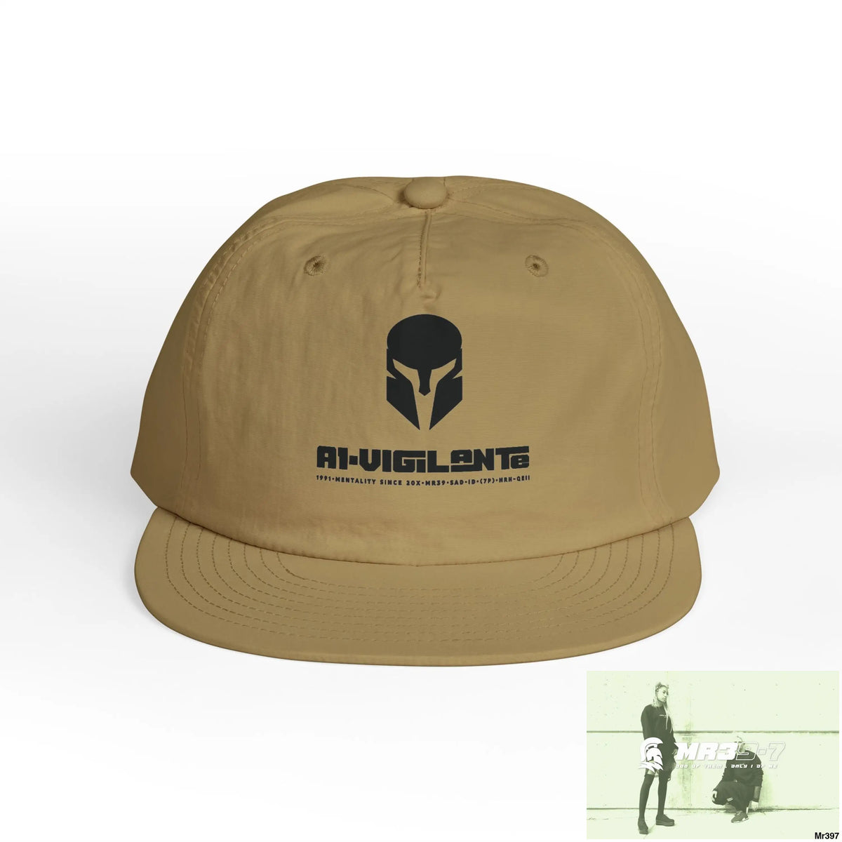 A1 Vigilante Sparta Surf Cap - Beach Vibes Summer Accessory Surfing Gift Casual Wear Outdoor Cap Khaki / One size Hats