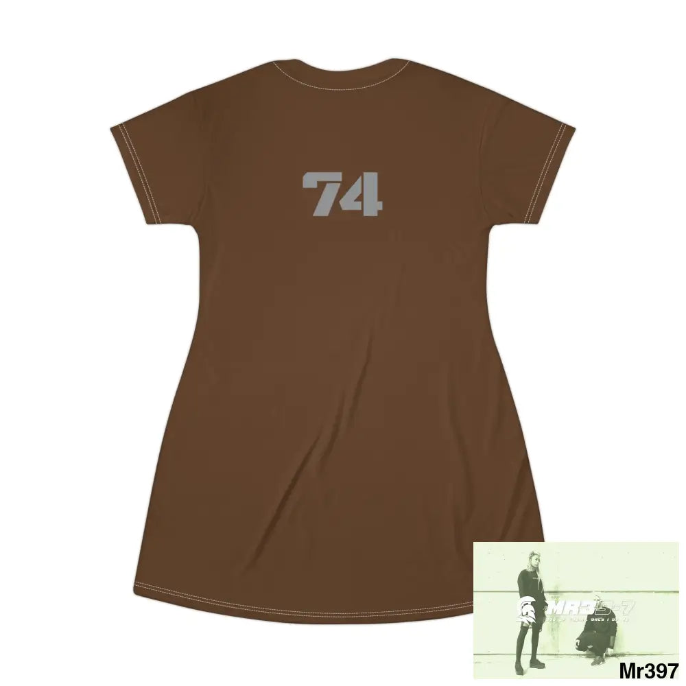 A1-Vigilante Sparta T-Shirt Dress (AOP) All Over Prints