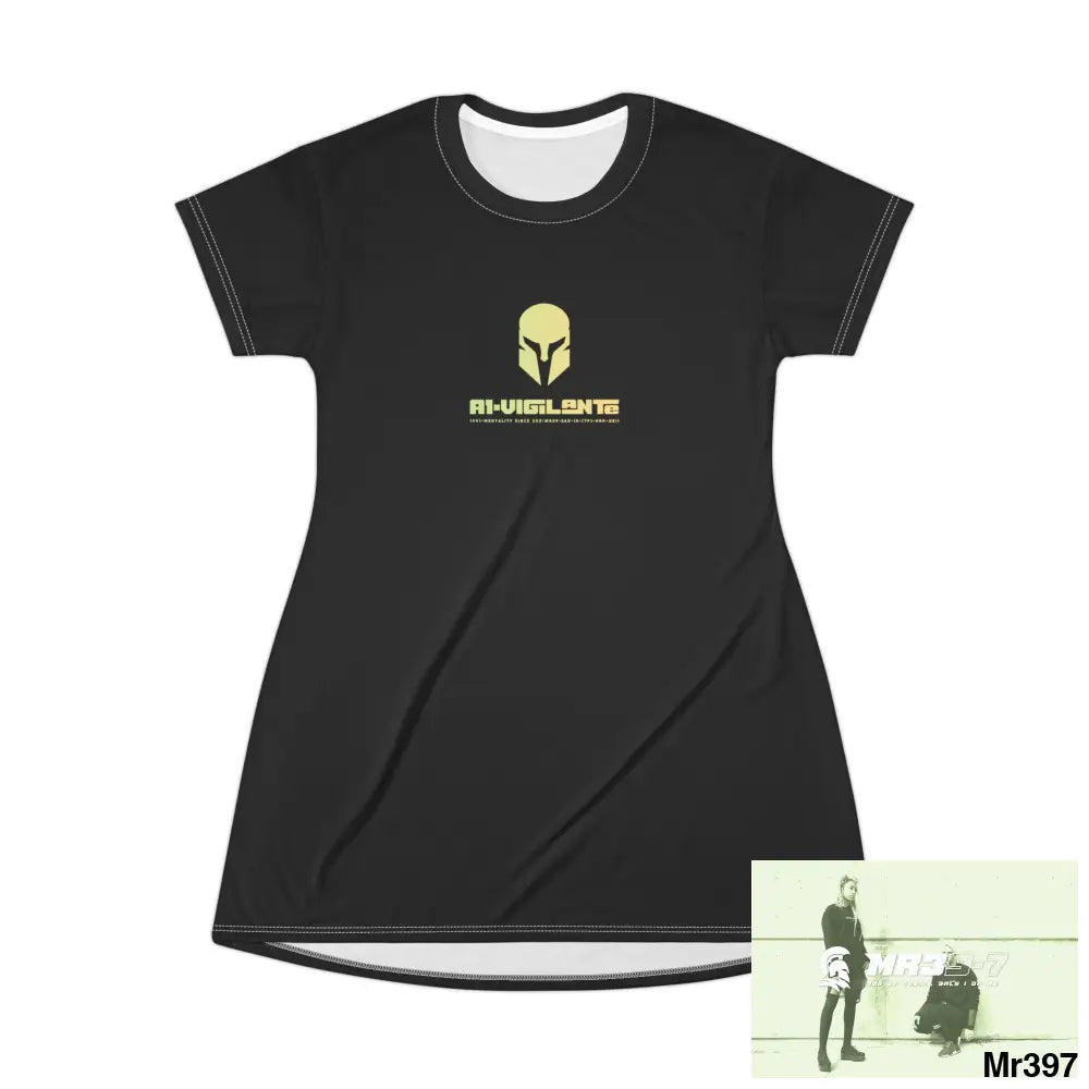 A1-Vigilante Sparta T-Shirt Dress (AOP) XS All Over Prints