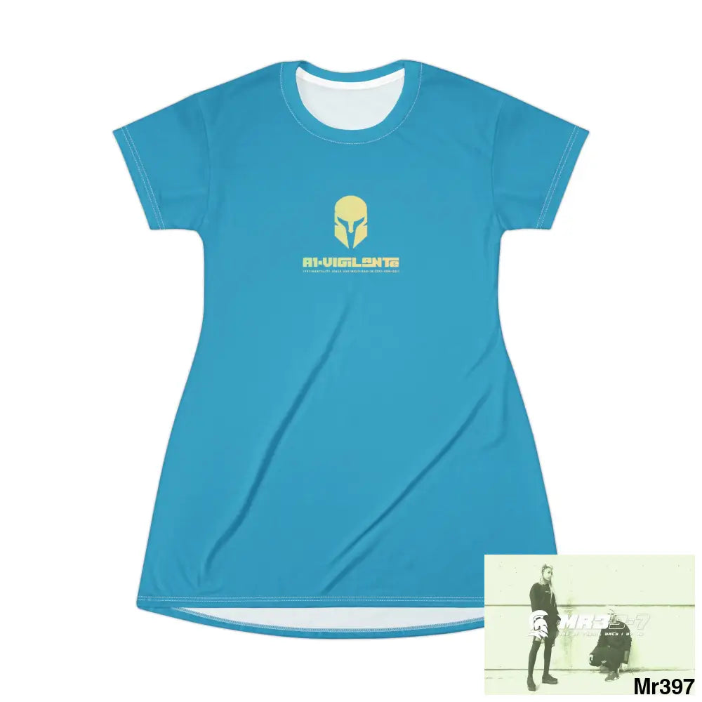 A1-Vigilante Sparta T-Shirt Dress (AOP) XS All Over Prints