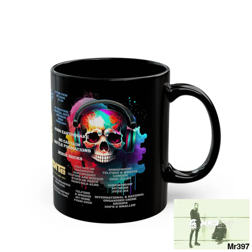 A1-Vigilante Sparta Tactical 11oz Black Mug GB / Thailand/ Bermo /UK/KenyaThai Link up MH Assassination X-City Mental