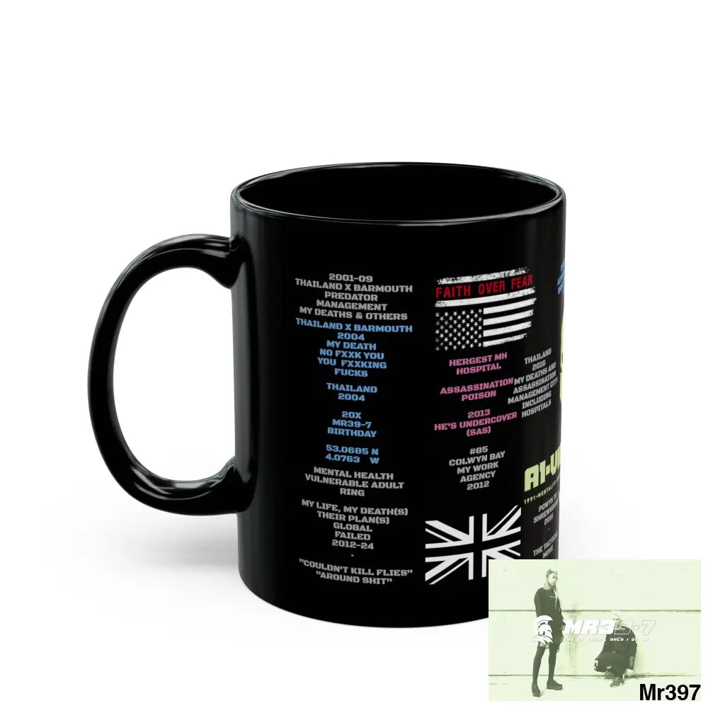 A1-Vigilante Sparta Tactical 11oz Black Mug GB / Thailand/ Bermo /UK/KenyaThai Link up MH Assassination X-City Mental