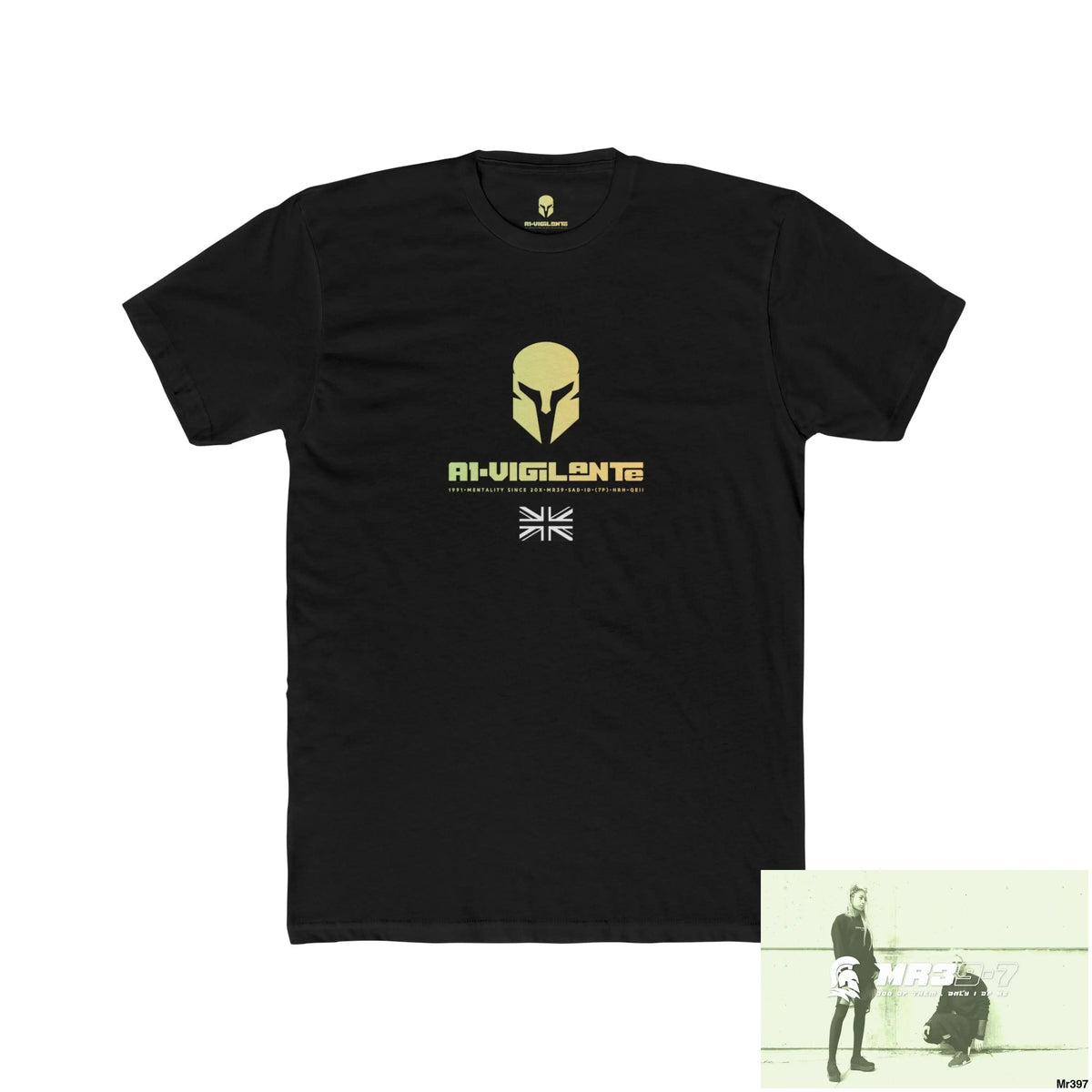 A1-Vigilante Sparta Tactical GB 2012 My Work Colwyn`Bay to and from there Men’s Cotton Crew Tee Solid Black / XS T-Shirt