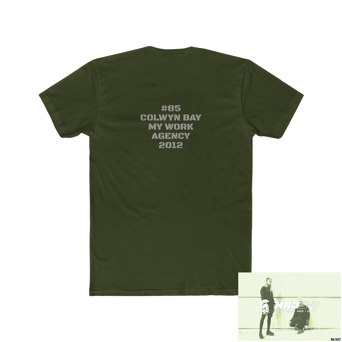 A1-Vigilante Sparta Tactical GB 2012 My Work Colwyn`Bay to and from there Men’s Cotton Crew Tee T-Shirt