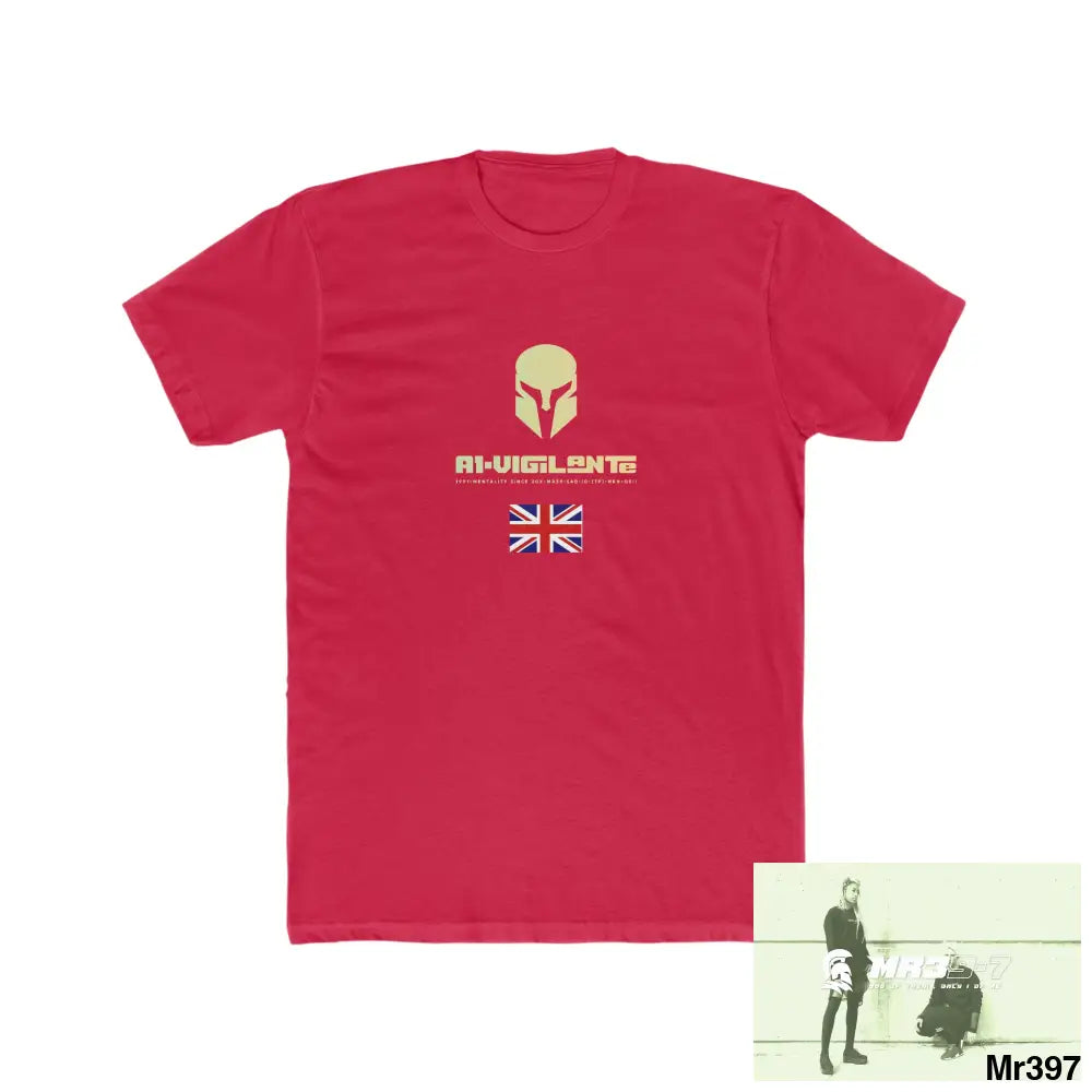 A1-Vigilante Sparta The Tactical move Powys to Shrewsbury 2016 - Men’s Cotton Crew Tee Solid Red / XS T-Shirt