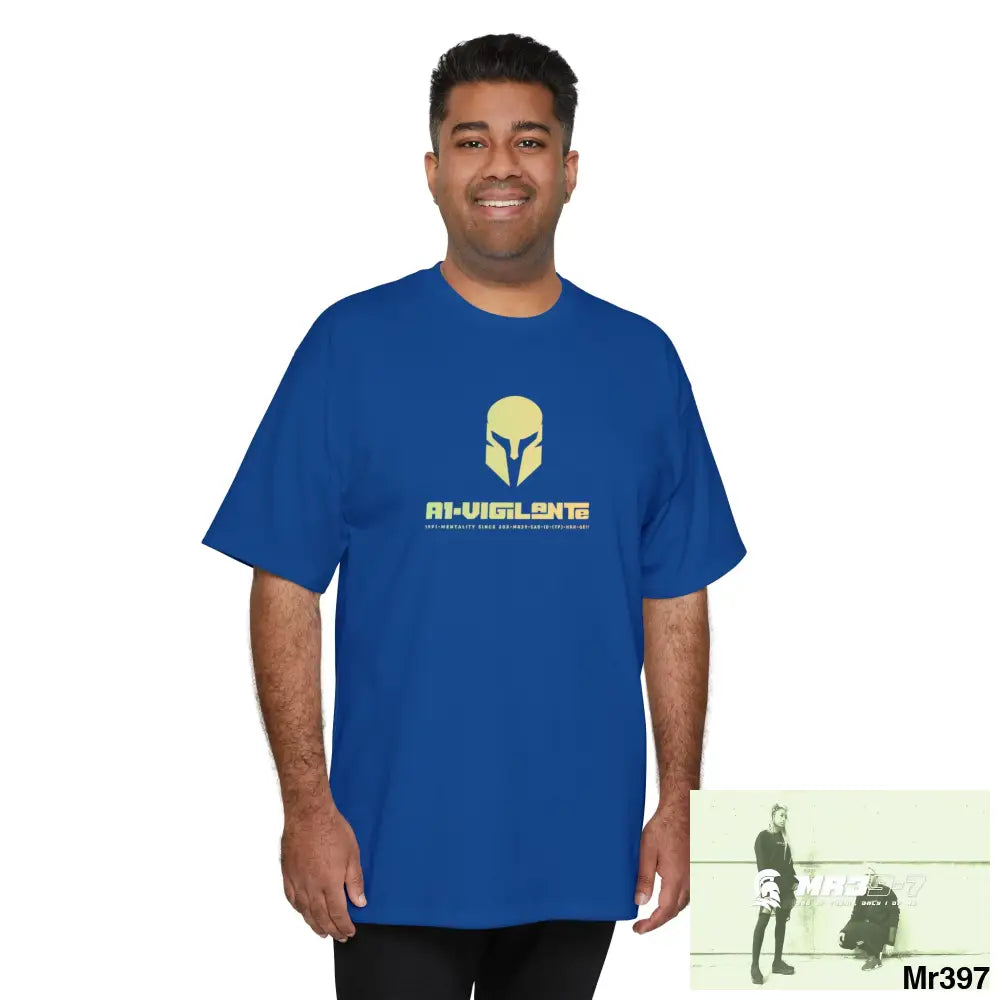 A1-Vigilante Sparta Unisex Ultra Cotton® Tall T-Shirt Royal / XL T-Shirt