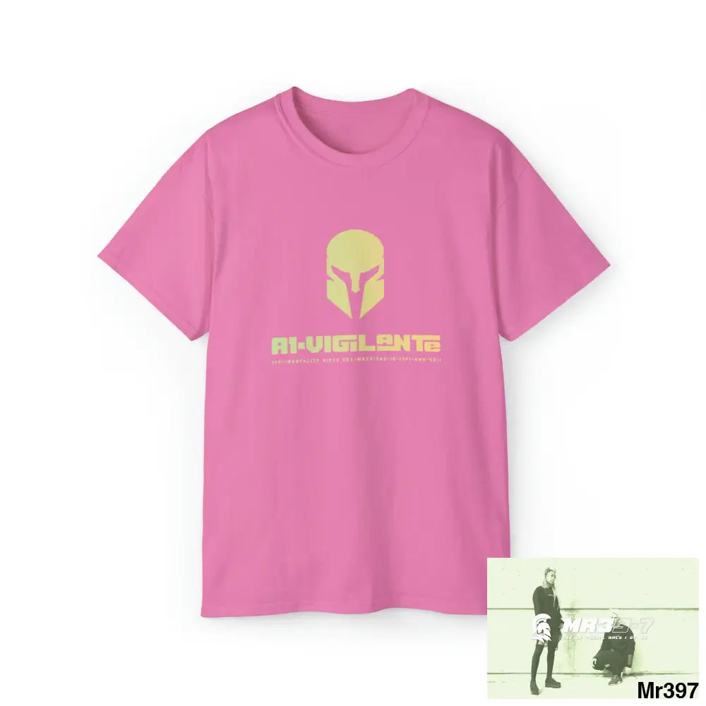 A1-Vigilante Sparta Unisex Ultra Cotton Tee Azalea / S T-Shirt