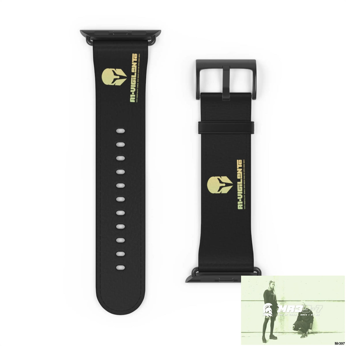 A1-Vigilante Sparta Watch Band 42 - 45 mm / Black Matte Accessories