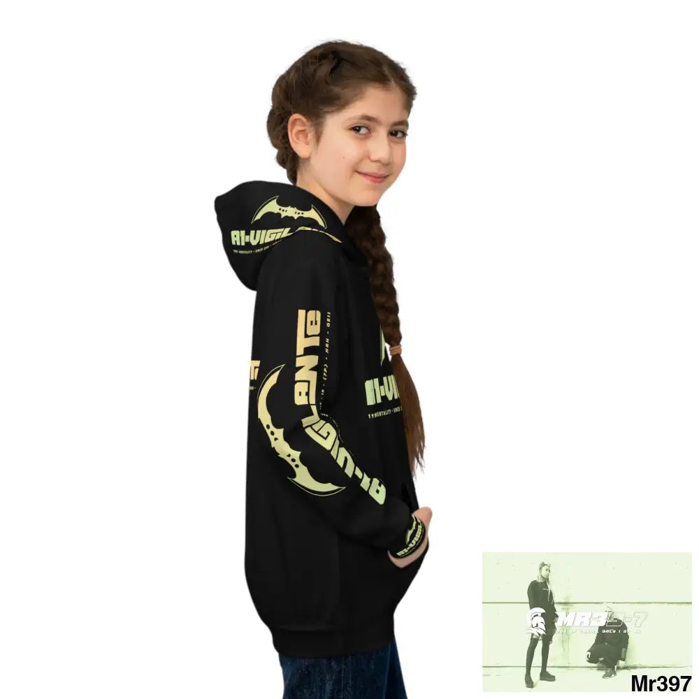 A1.Vigilante - Sparta with Tactical inside hood A1 Who dares Wins Mentality -. Children’s Hoodie (AOP) All Over Prints