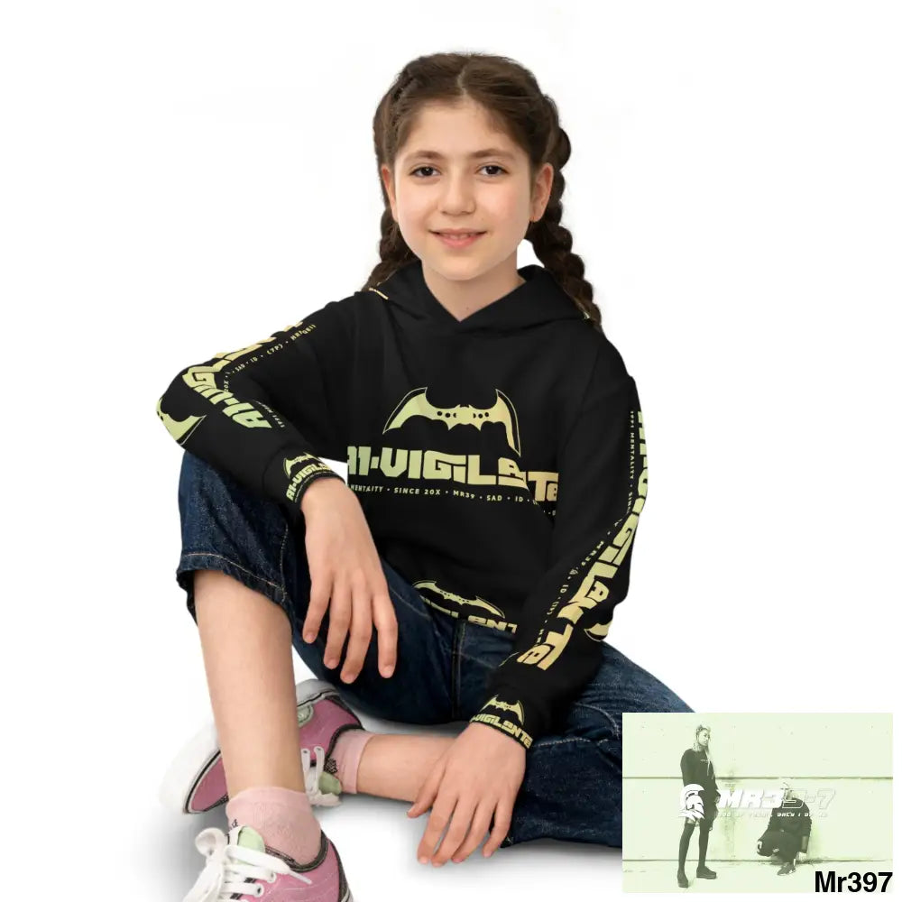 A1.Vigilante - Sparta with Tactical inside hood A1 Who dares Wins Mentality -. Children’s Hoodie (AOP) All Over Prints