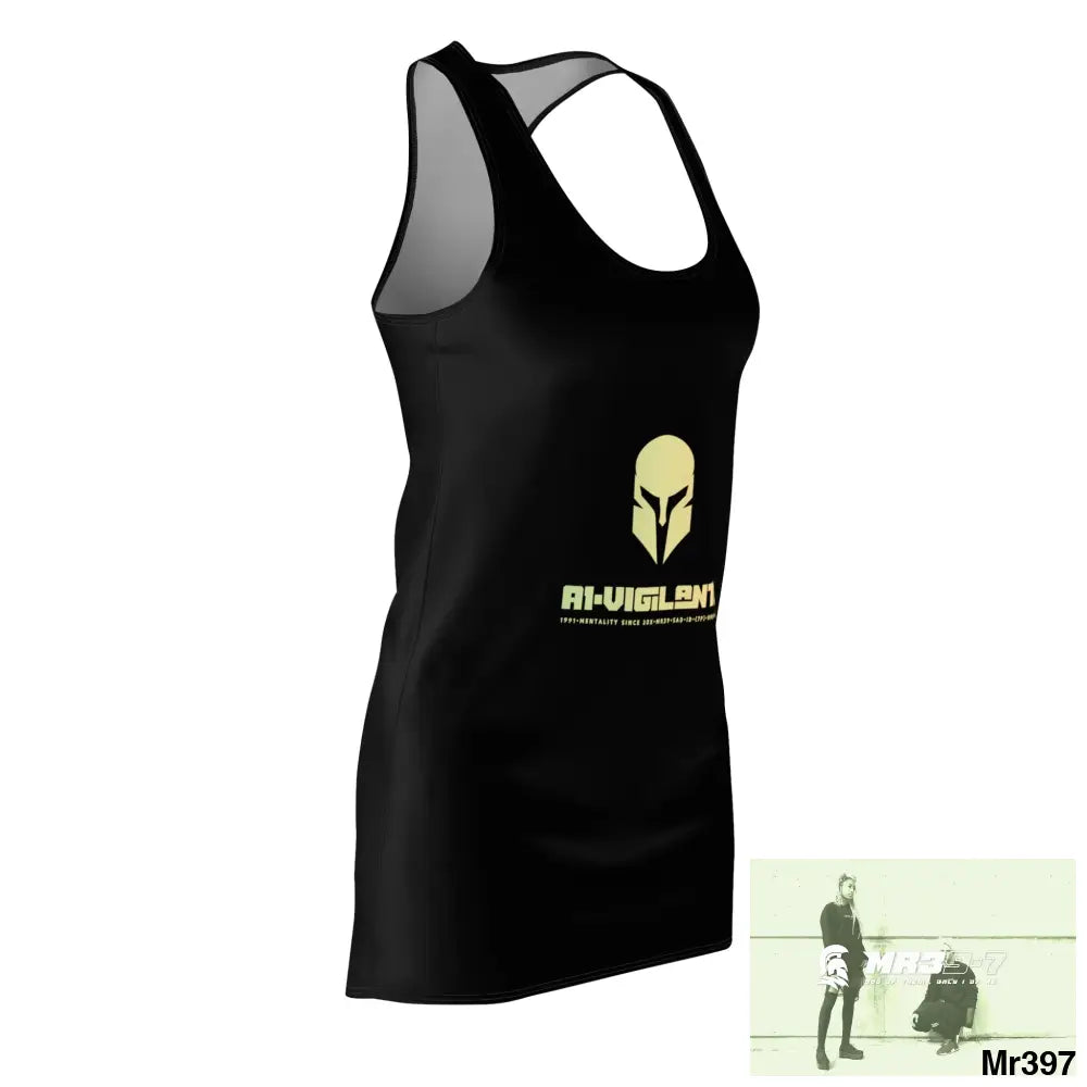 A1-Vigilante Sparta Women’s Cut & Sew Racerback Dress (AOP) All Over Prints