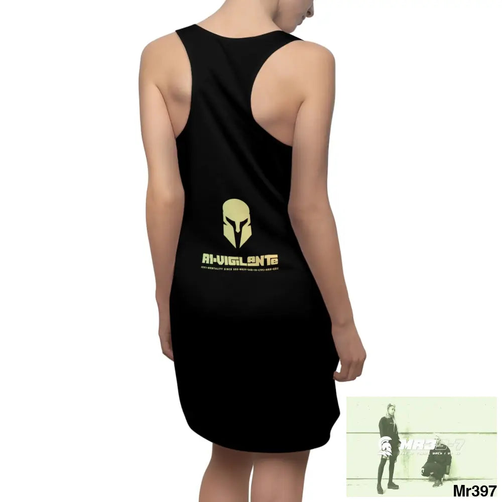 A1-Vigilante Sparta Women’s Cut & Sew Racerback Dress (AOP) All Over Prints