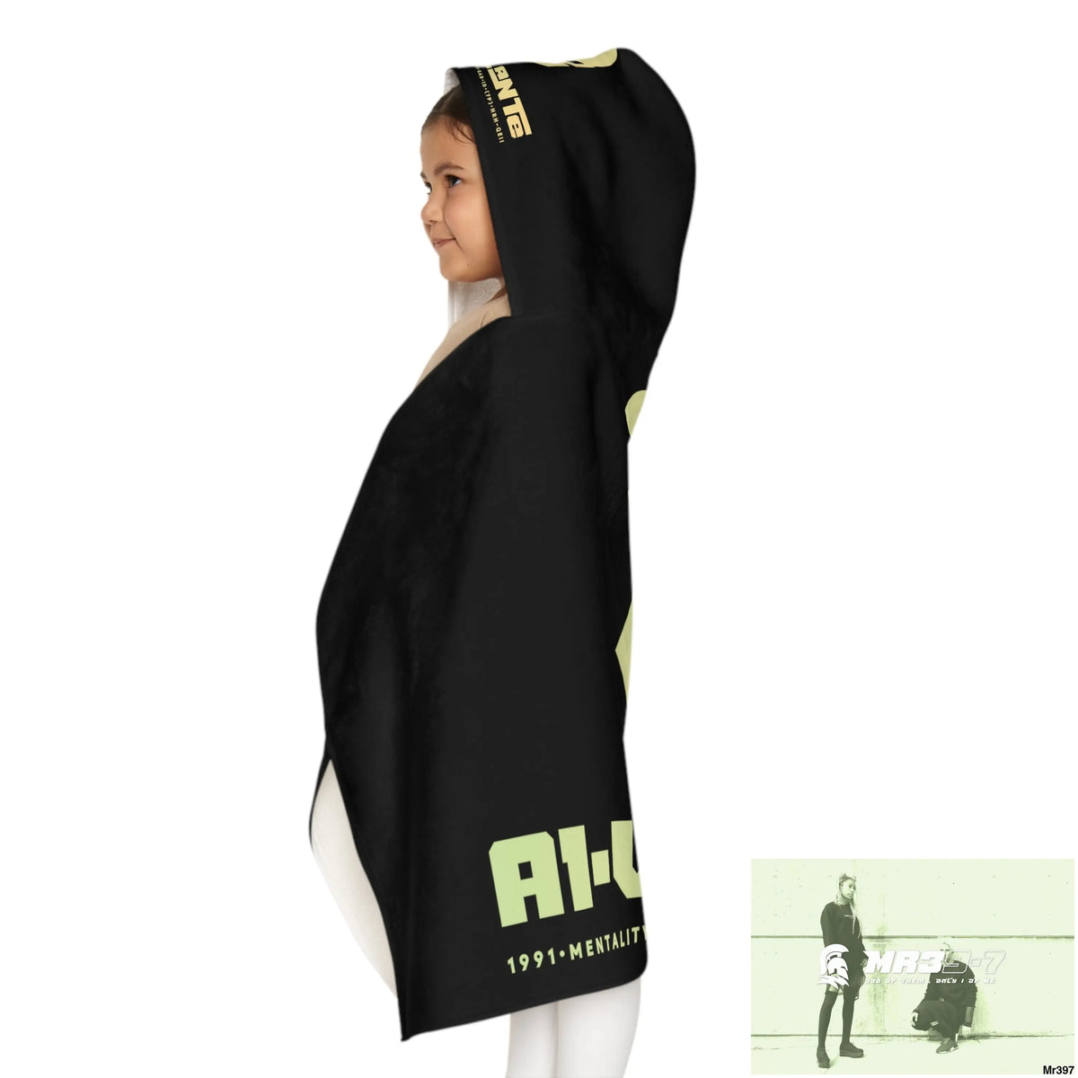A1-Vigilante • Sparta Youth Hooded Towel 24’’ × 48’’ All Over Prints