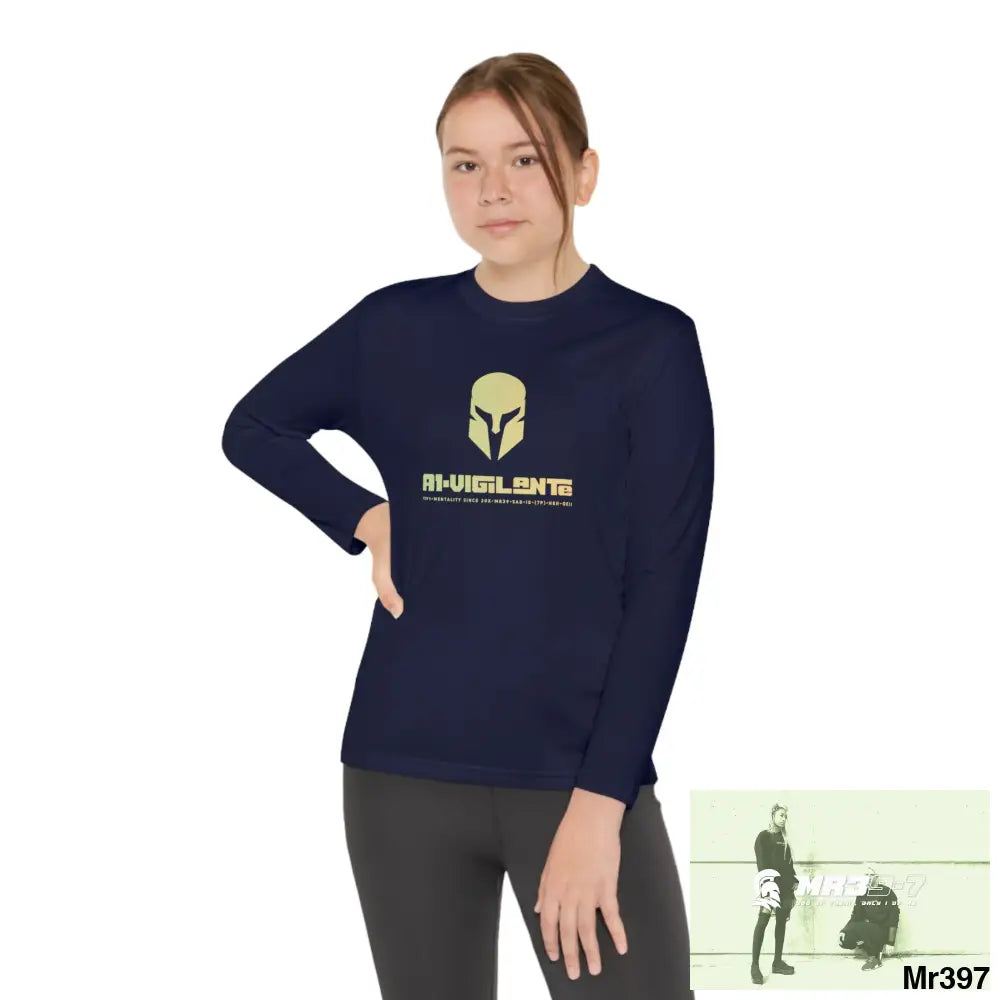 A1-Vigilante Sparta Youth Long Sleeve Competitor Tee Kids clothes