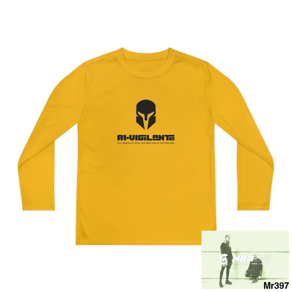 A1-Vigilante Sparta Youth Long Sleeve Competitor Tee Kids clothes