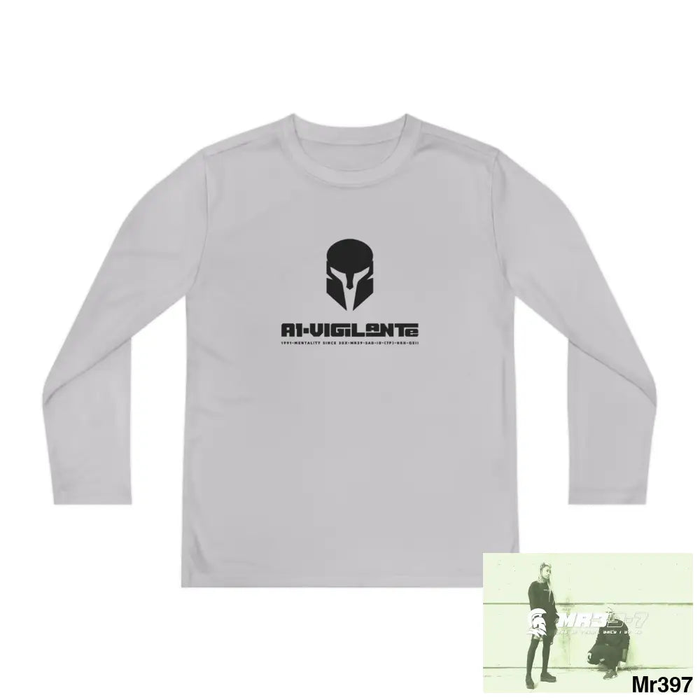 A1-Vigilante Sparta Youth Long Sleeve Competitor Tee Kids clothes