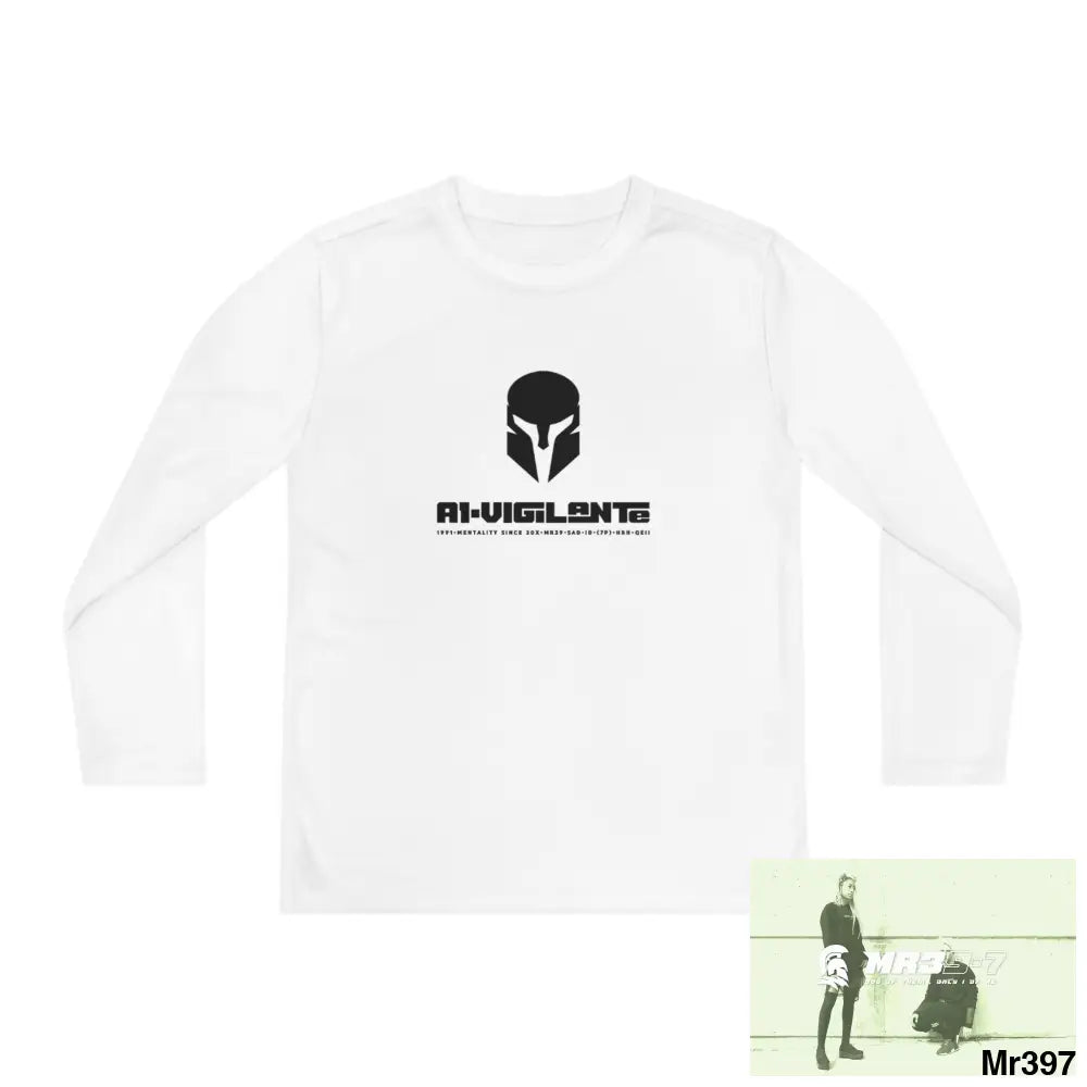A1-Vigilante Sparta Youth Long Sleeve Competitor Tee Kids clothes