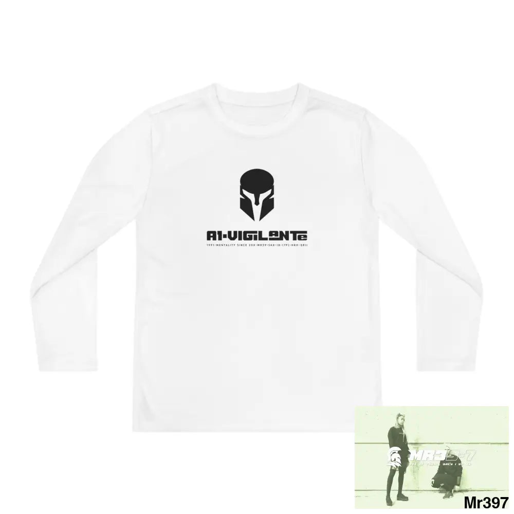 A1-Vigilante Sparta Youth Long Sleeve Competitor Tee Kids clothes