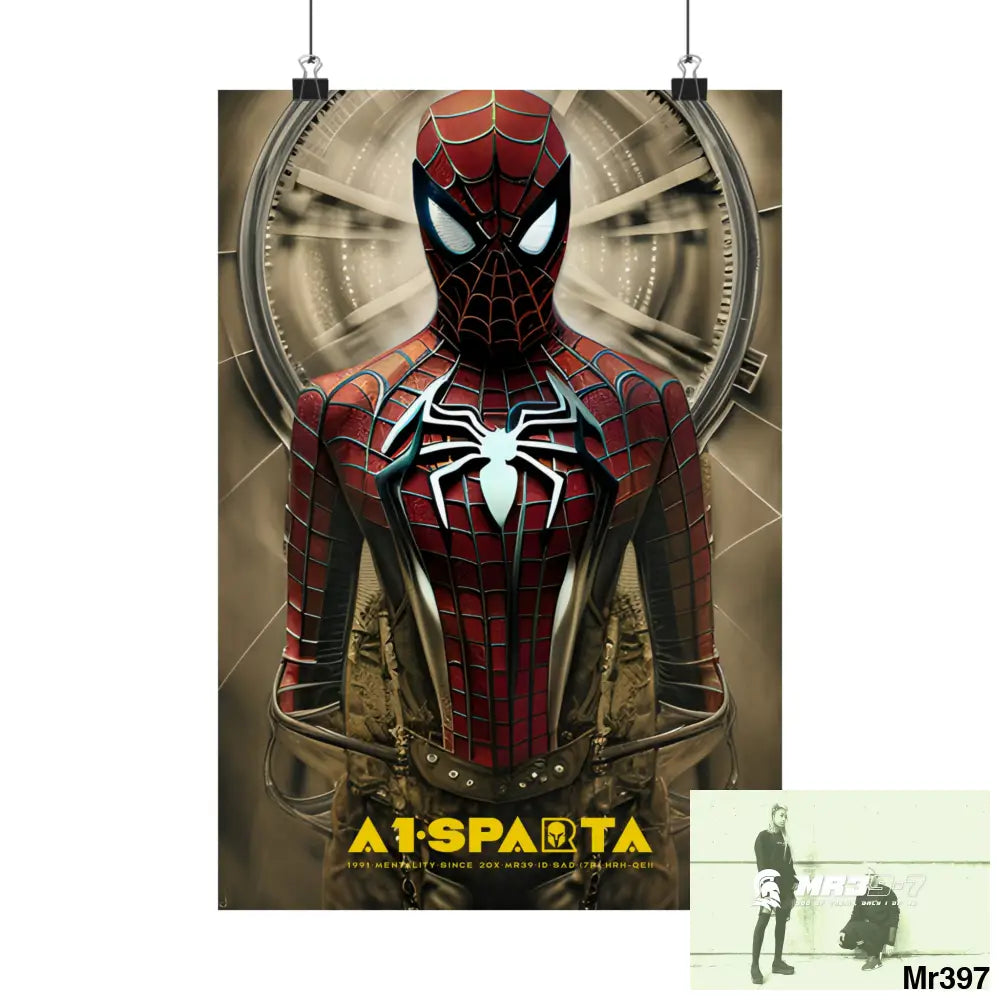 A1-Vigilante Steampunk SpiderMan Graphic Matte Vertical Posters 11’’ x 16’’ / Matte Poster
