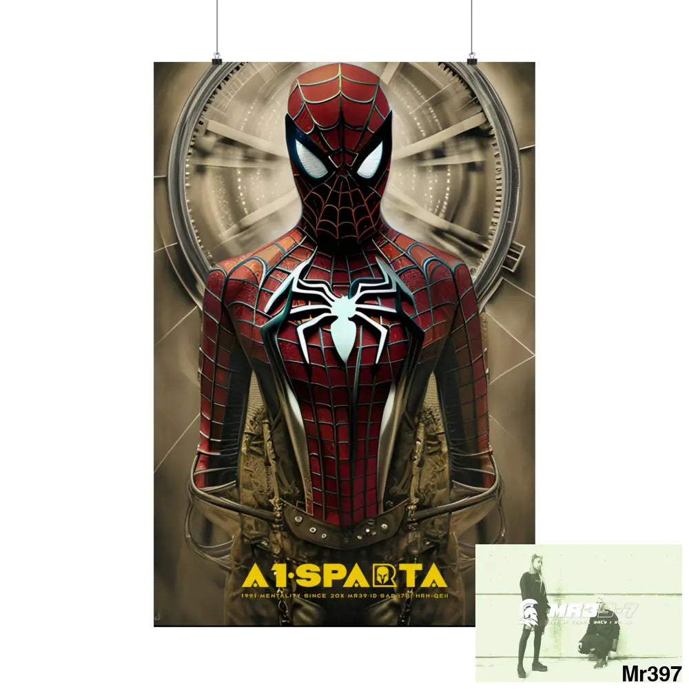 A1-Vigilante Steampunk SpiderMan Graphic Matte Vertical Posters 27’’ x 40’’ / Matte Poster