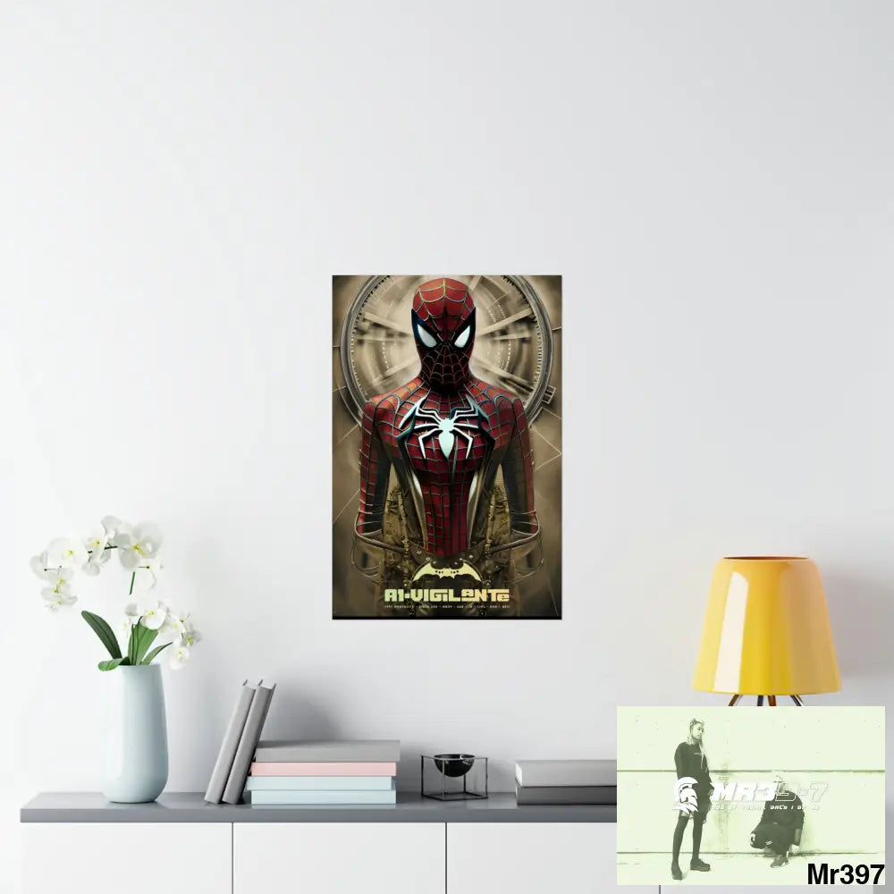 A1-Vigilante Steampunk SpiderMan Graphic Matte Vertical Posters Poster