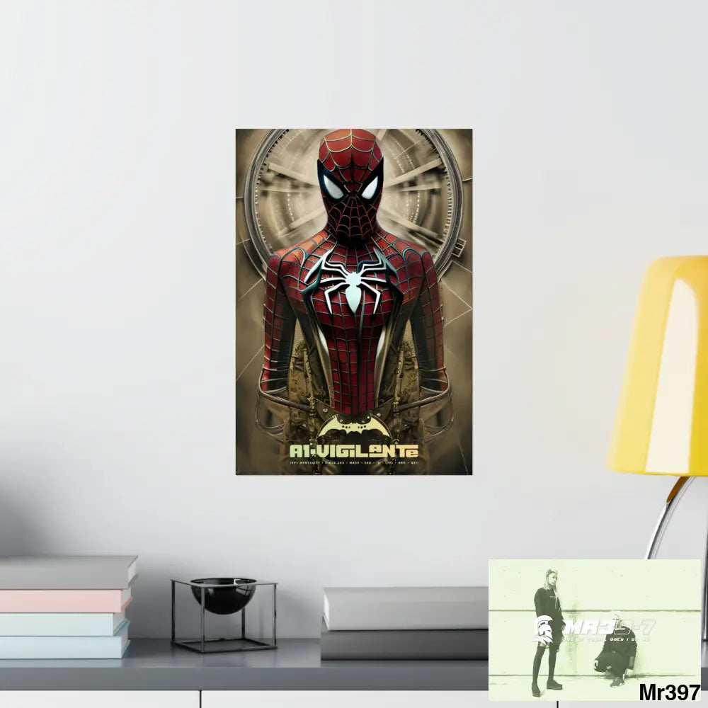 A1-Vigilante Steampunk SpiderMan Graphic Matte Vertical Posters Poster
