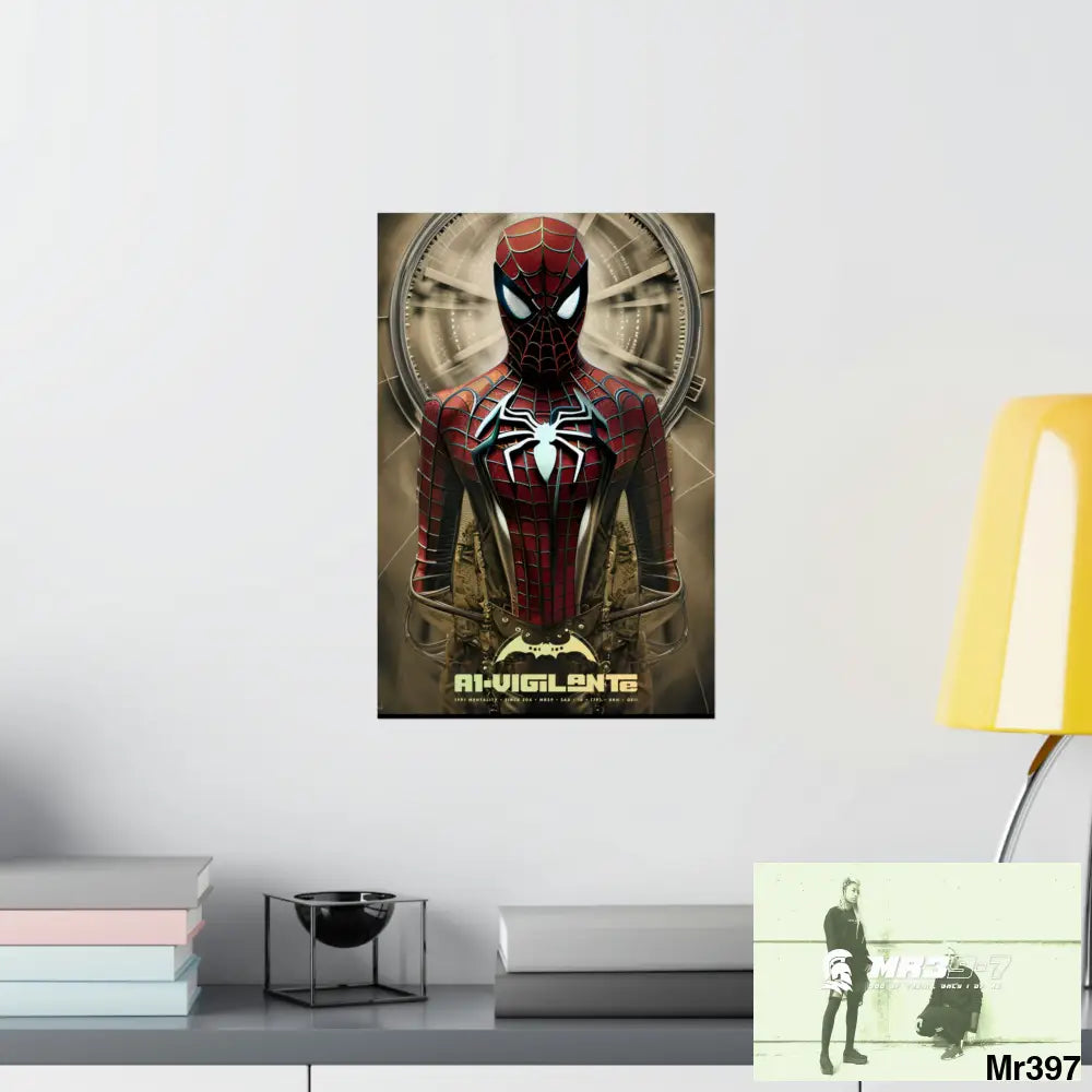 A1-Vigilante Steampunk SpiderMan Graphic Matte Vertical Posters Poster