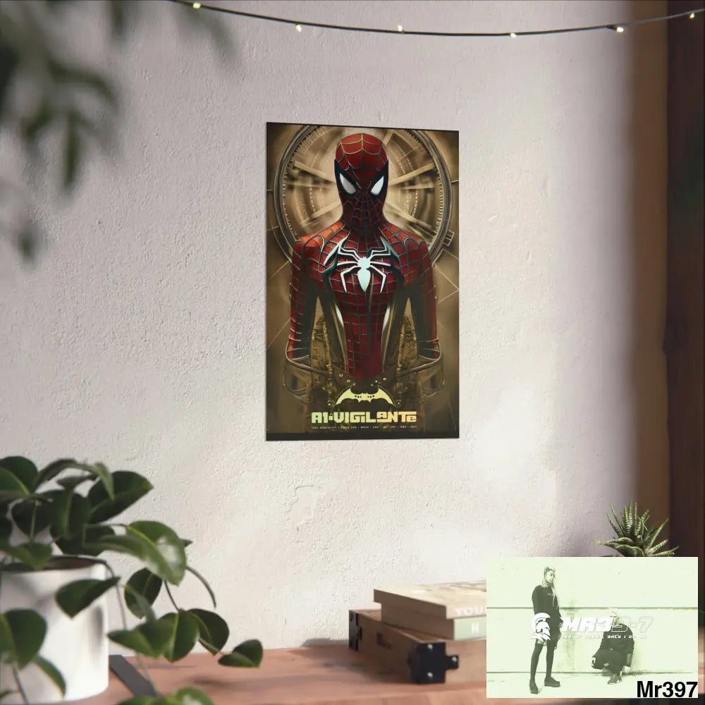 A1-Vigilante Steampunk SpiderMan Graphic Matte Vertical Posters Poster