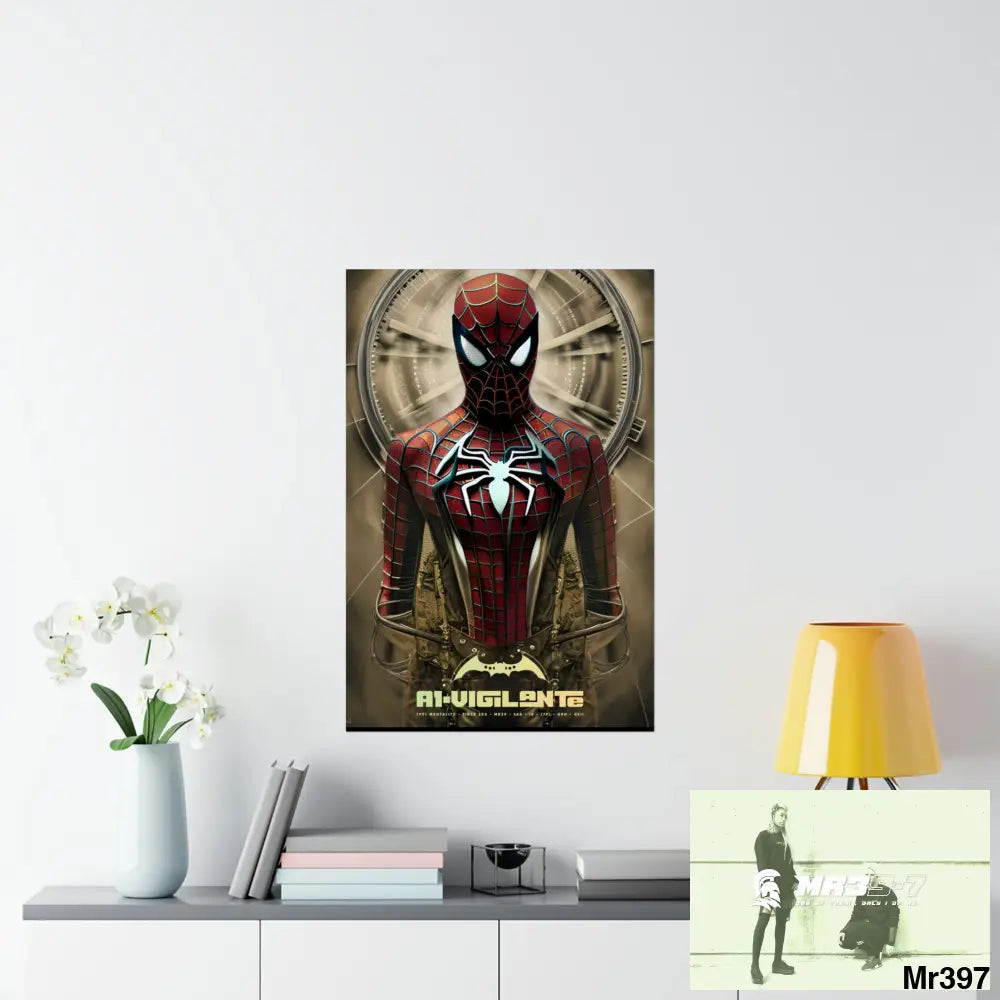 A1-Vigilante Steampunk SpiderMan Graphic Matte Vertical Posters Poster
