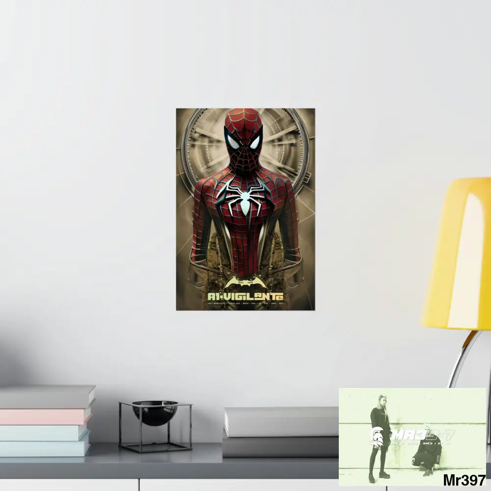 A1-Vigilante Steampunk SpiderMan Graphic Matte Vertical Posters Poster