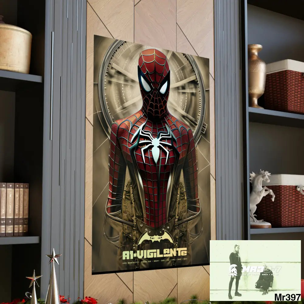 A1-Vigilante Steampunk SpiderMan Graphic Matte Vertical Posters Poster