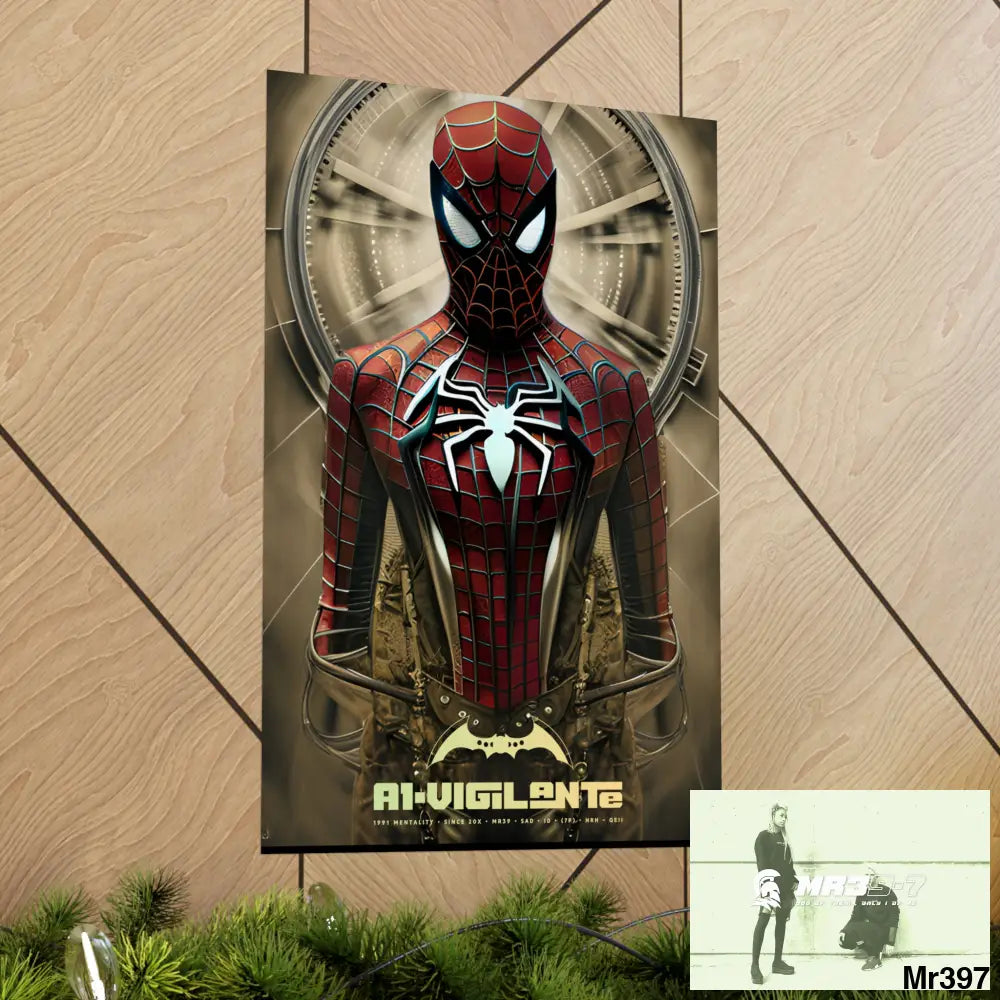 A1-Vigilante Steampunk SpiderMan Graphic Matte Vertical Posters Poster