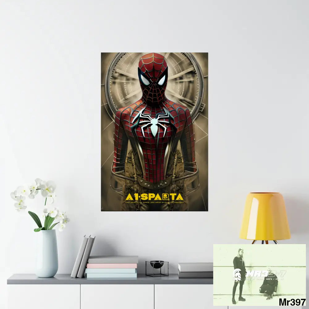 A1-Vigilante Steampunk SpiderMan Graphic Matte Vertical Posters Poster