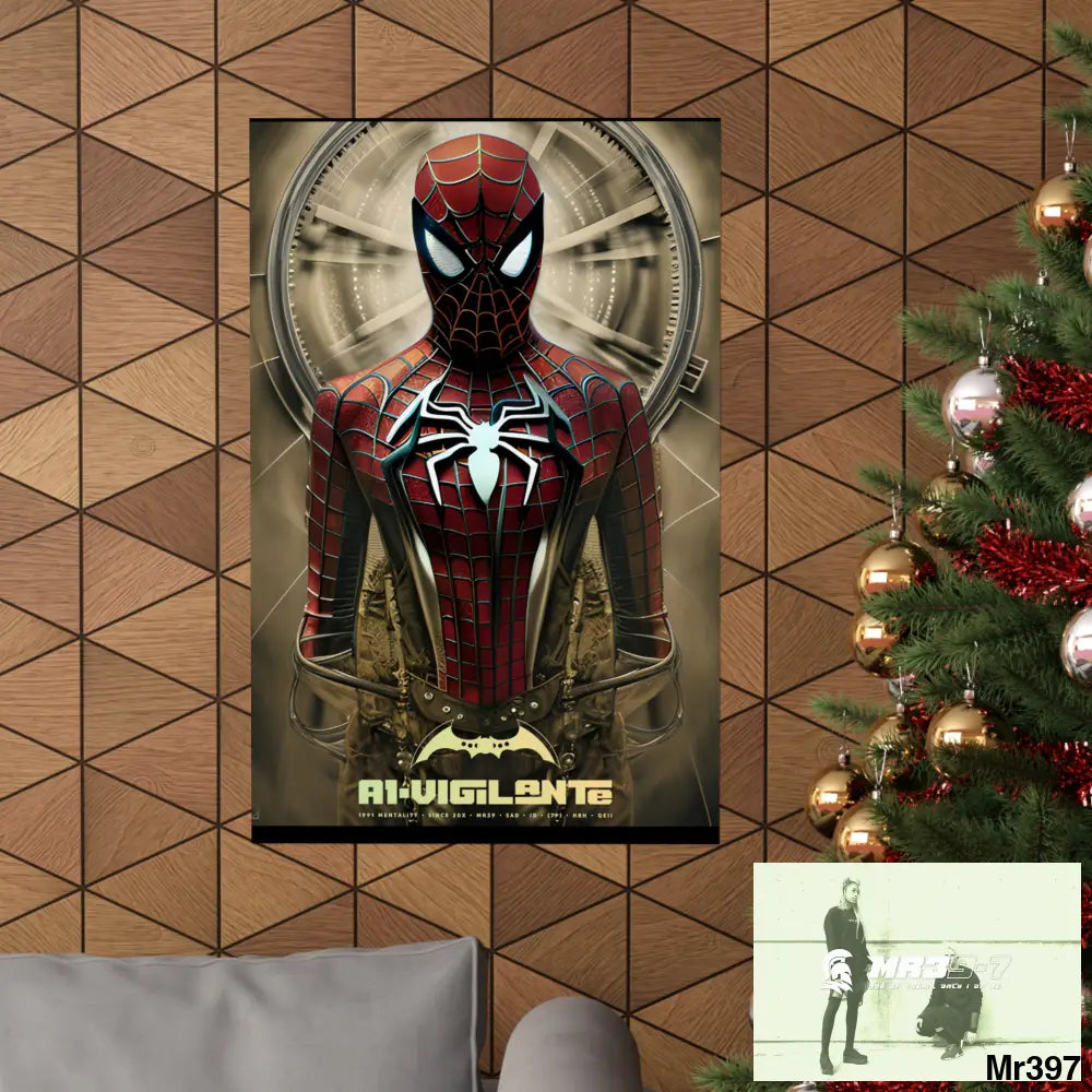 A1-Vigilante Steampunk SpiderMan Graphic Matte Vertical Posters Poster