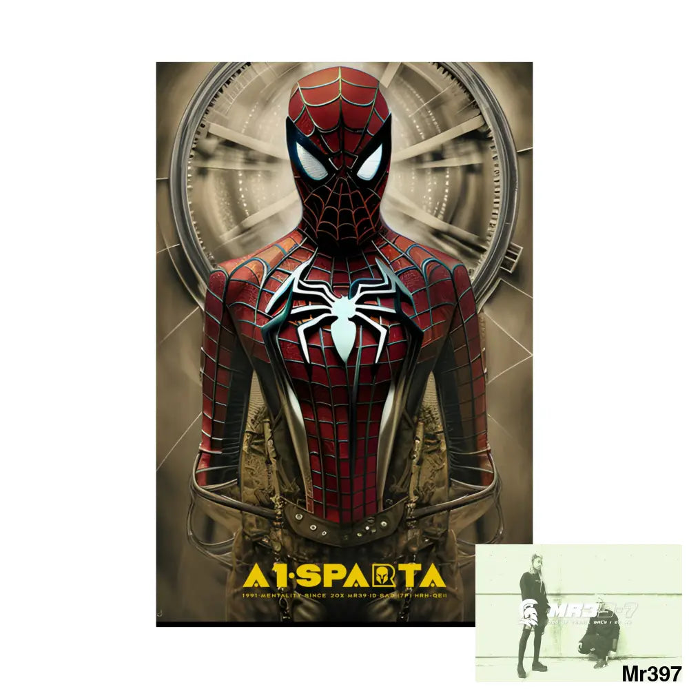 A1-Vigilante Steampunk SpiderMan Graphic Matte Vertical Posters Poster