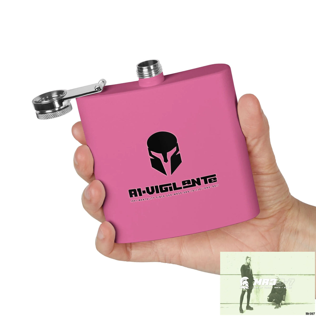 A1 Vigilante Stylish Stainless Steel Flask for Tea/ Coffee Lovers - 6oz Personalized Gift Mug