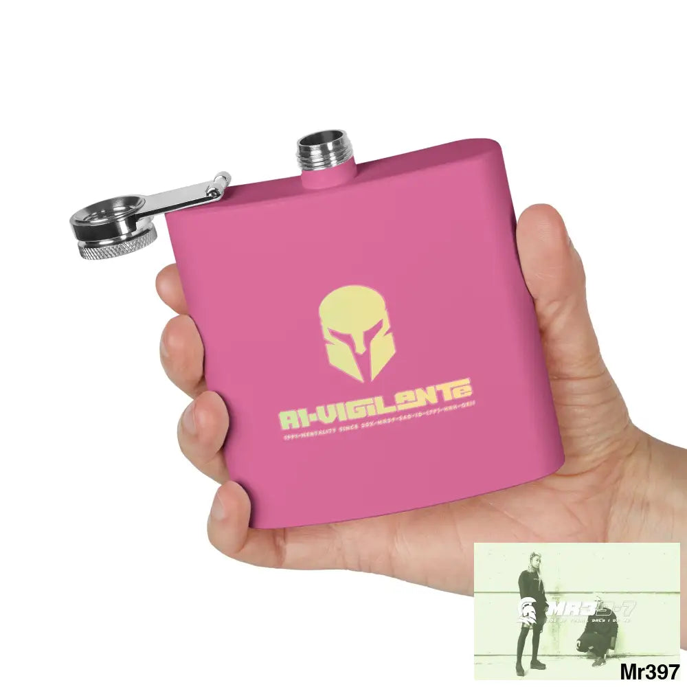 A1 Vigilante Stylish Stainless Steel Flask for Tea/ Coffee Lovers - 6oz Personalized Gift Mug