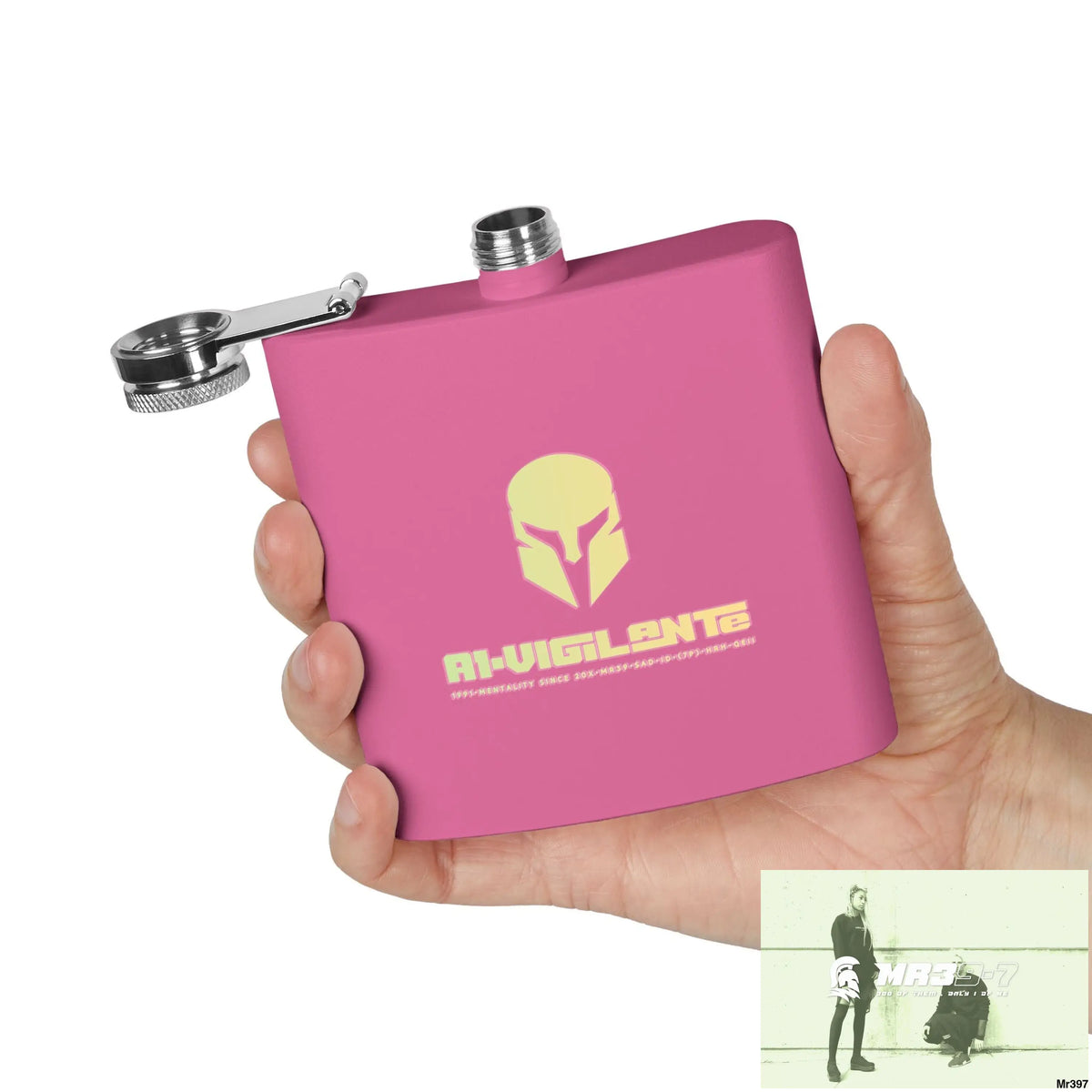 A1 Vigilante Stylish Stainless Steel Flask for Tea/ Coffee Lovers - 6oz Personalized Gift Mug