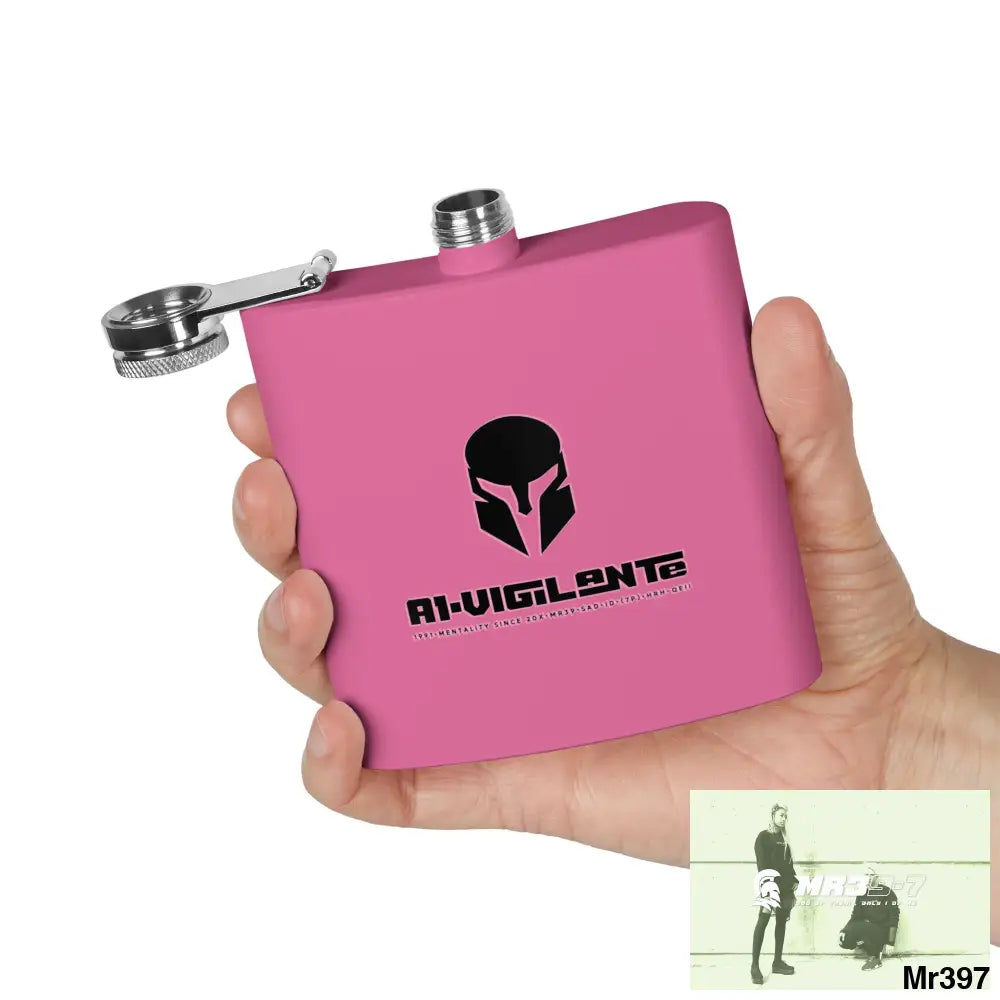 A1 Vigilante Stylish Stainless Steel Flask for Tea/ Coffee Lovers - 6oz Personalized Gift Mug