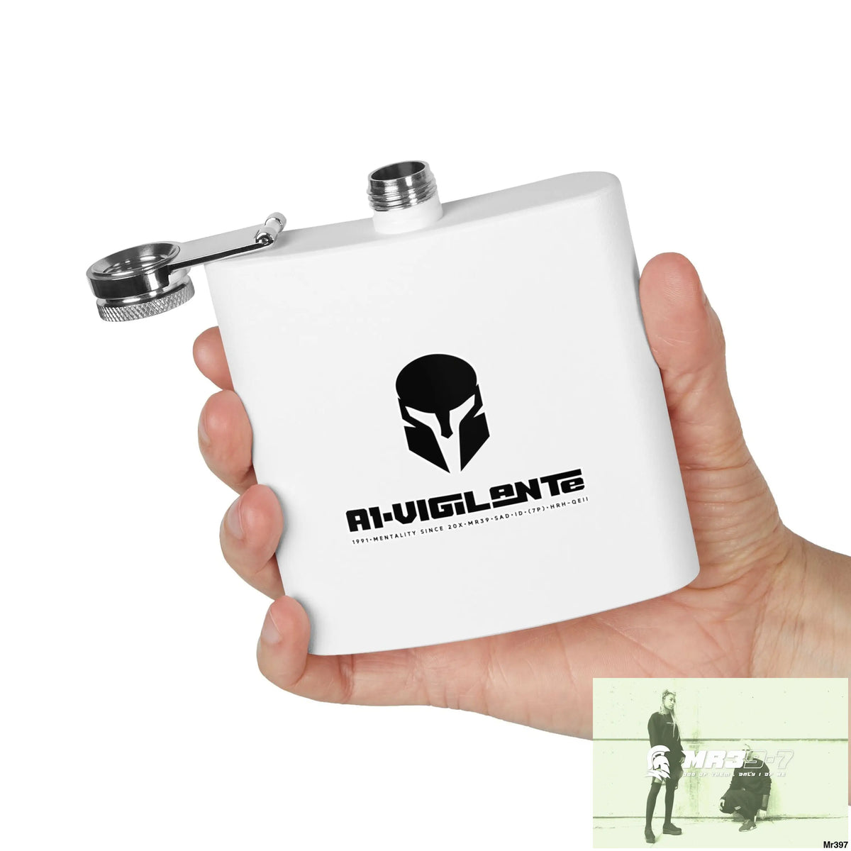 A1 Vigilante Stylish Stainless Steel Flask for Tea/ Coffee Lovers - 6oz Personalized Gift Mug