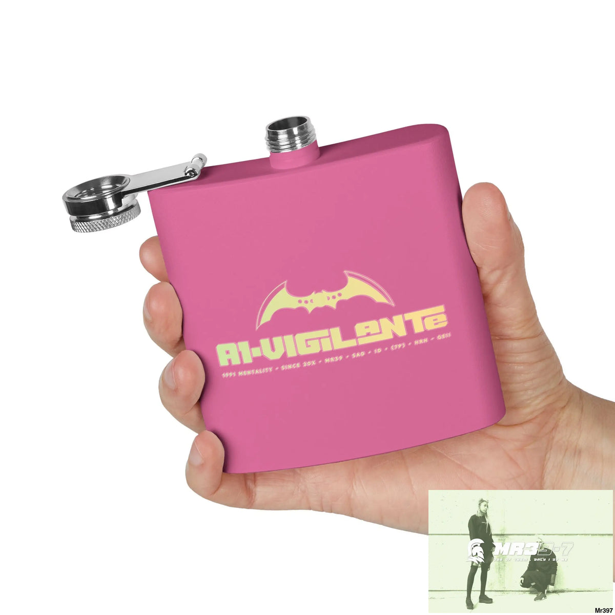 A1 Vigilante Stylish Stainless Steel Flask for Tea/ Coffee Lovers - 6oz Personalized Gift Mug