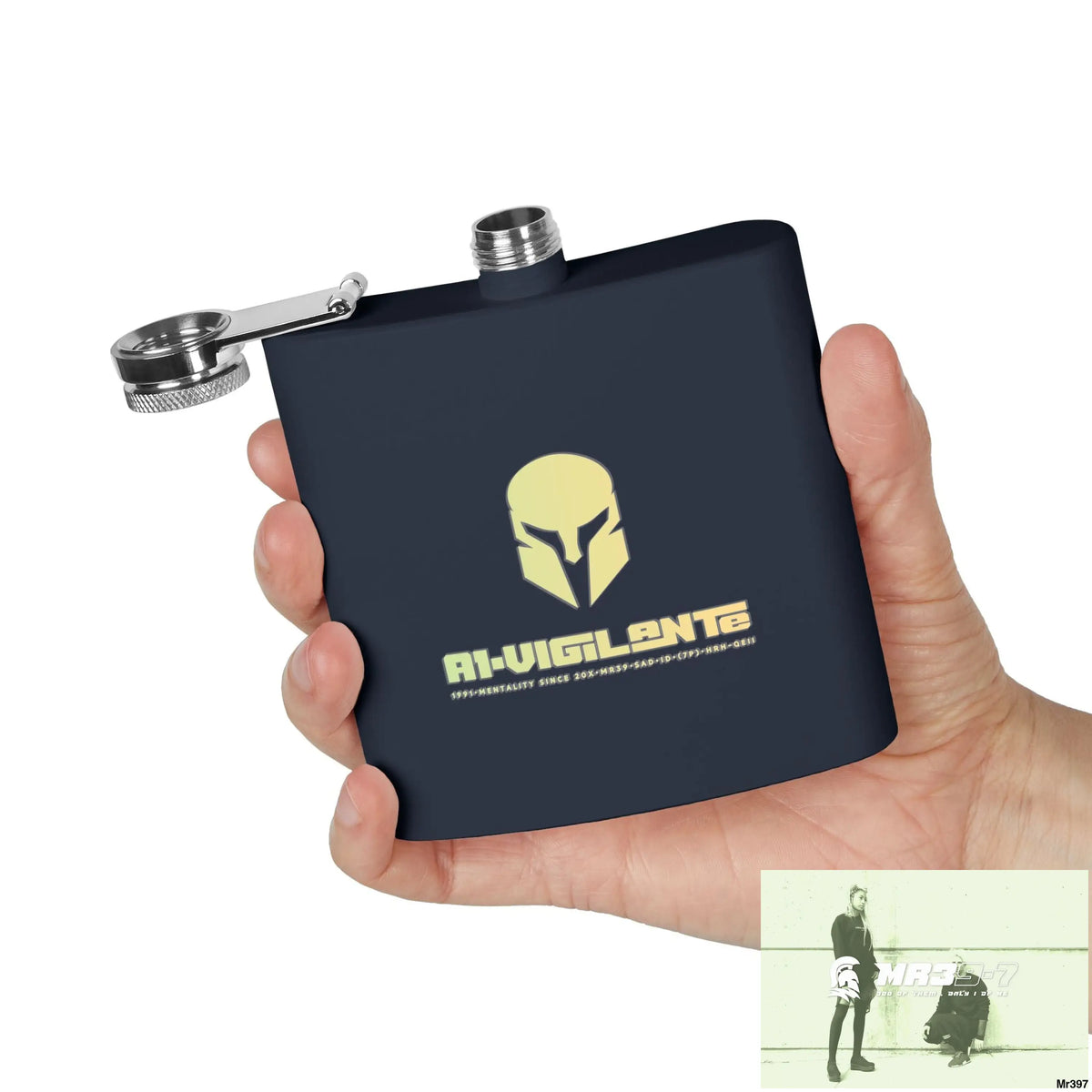 A1 Vigilante Stylish Stainless Steel Flask for Tea/ Coffee Lovers - 6oz Personalized Gift Mug