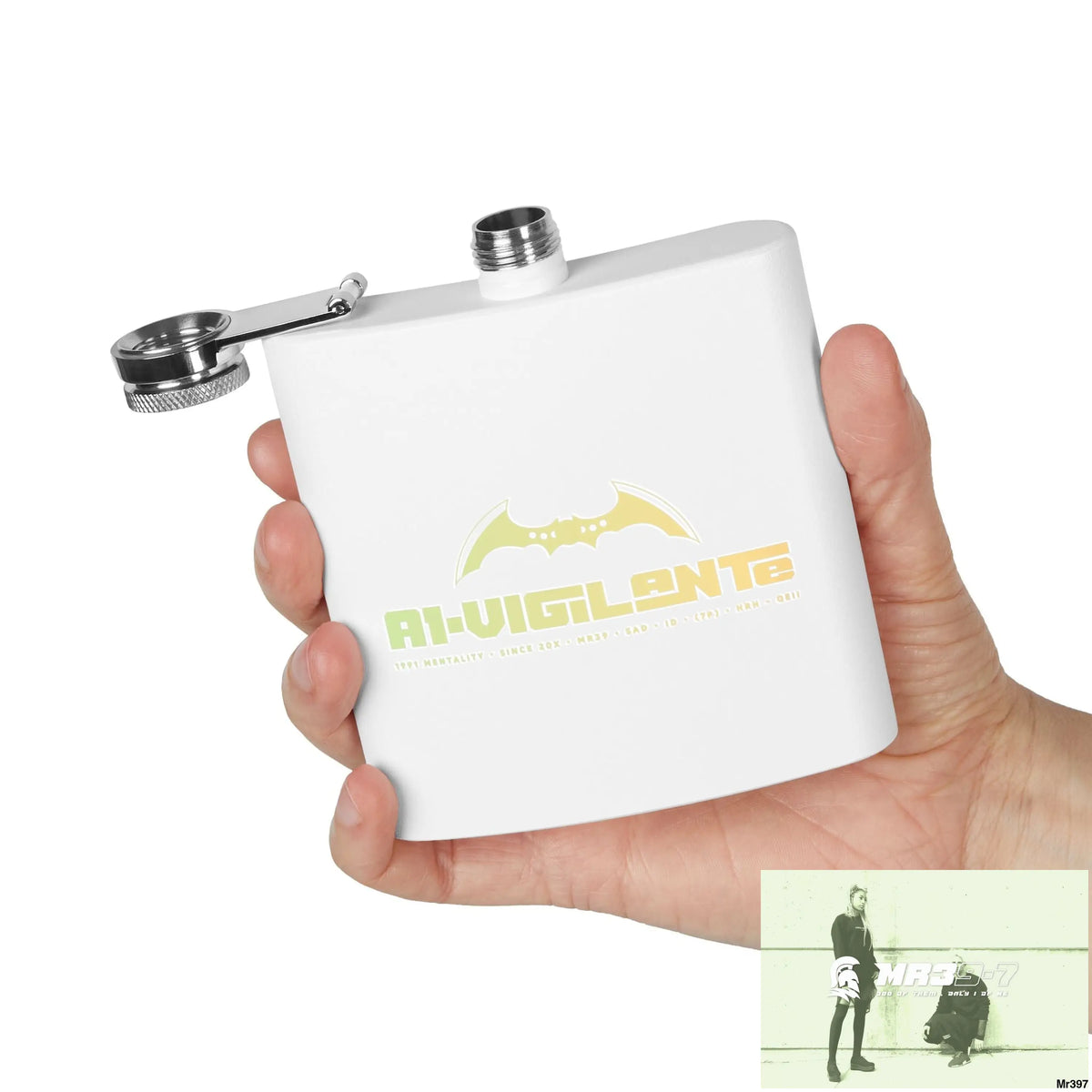 A1 Vigilante Stylish Stainless Steel Flask for Tea/ Coffee Lovers - 6oz Personalized Gift Mug