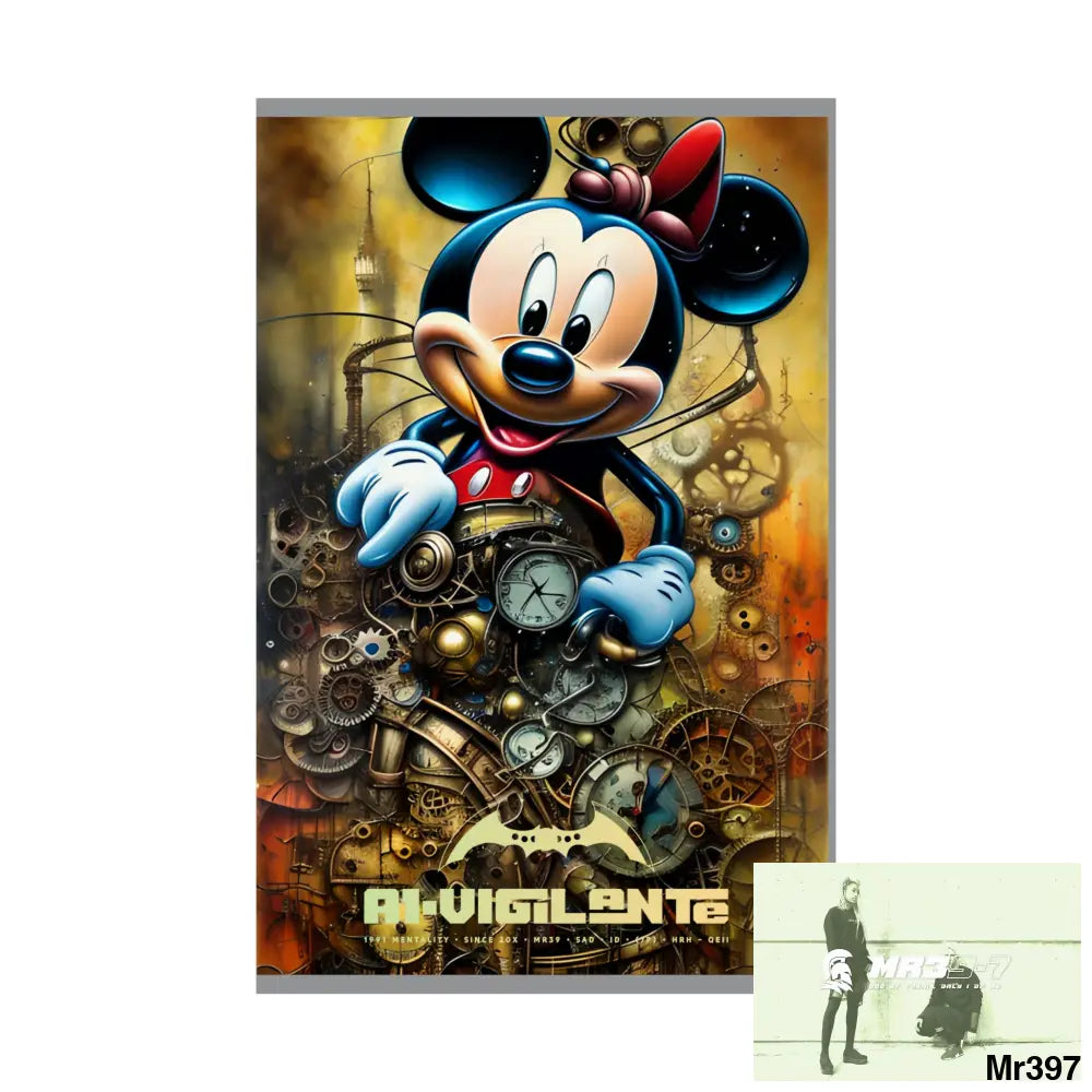 A1-Vigilante SuperResolution Micky Mouse Steampunk Graphic Matte Vertical Posters Poster
