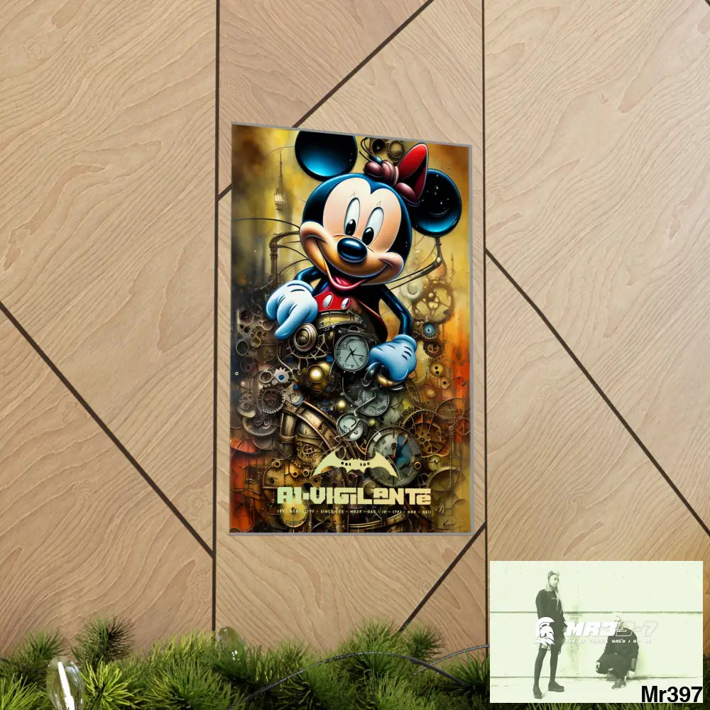 A1-Vigilante SuperResolution Micky Mouse Steampunk Graphic Matte Vertical Posters Poster