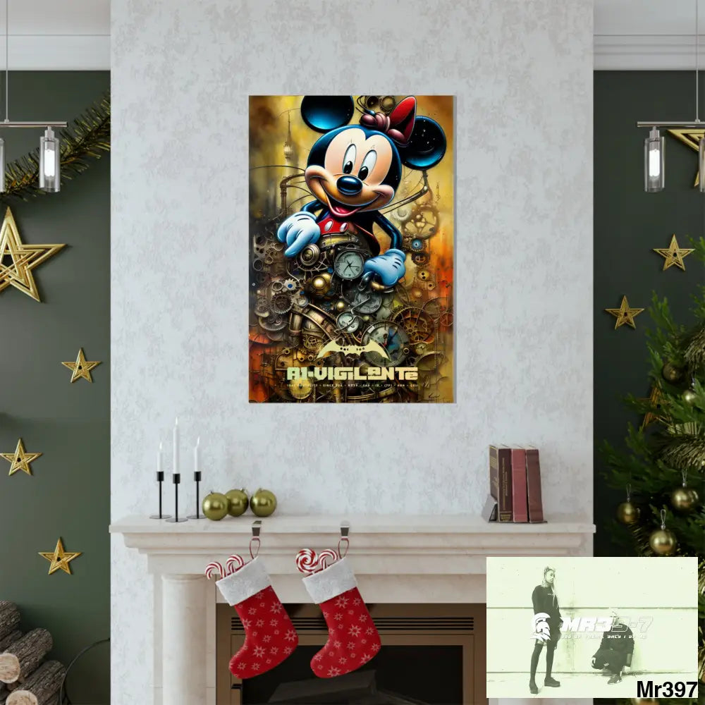 A1-Vigilante SuperResolution Micky Mouse Steampunk Graphic Matte Vertical Posters Poster