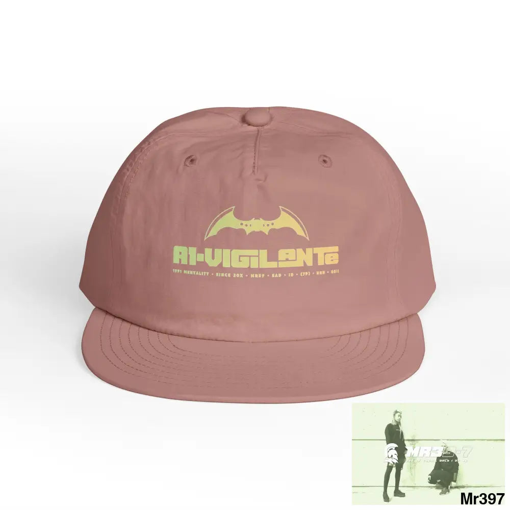 A1 Vigilante Surf Cap - Beach Vibes Summer Accessory Surfing Gift Casual Wear Outdoor Cap Hazy Pink / One size Hats