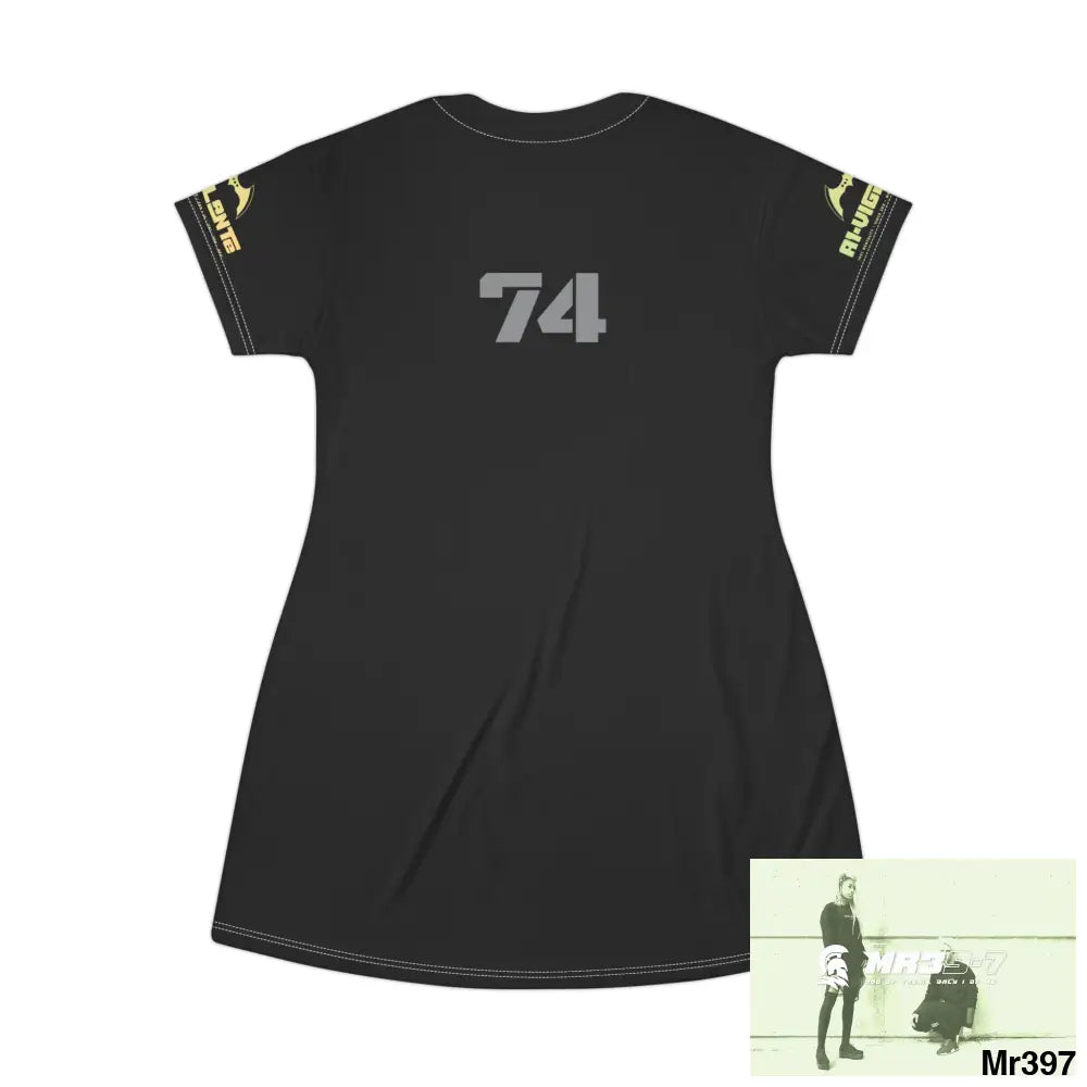 A1-Vigilante T-Shirt Dress (AOP) All Over Prints